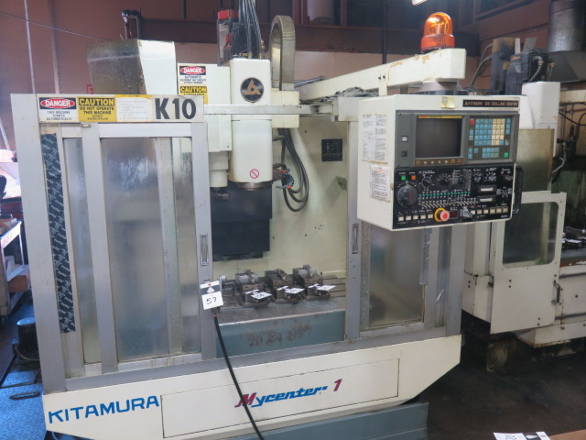 Kitamura Mycenter-1 CNC Vertical Machining Center s/n 02996 w/ Fanuc Series 0-M Controls, SOLD AS IS
