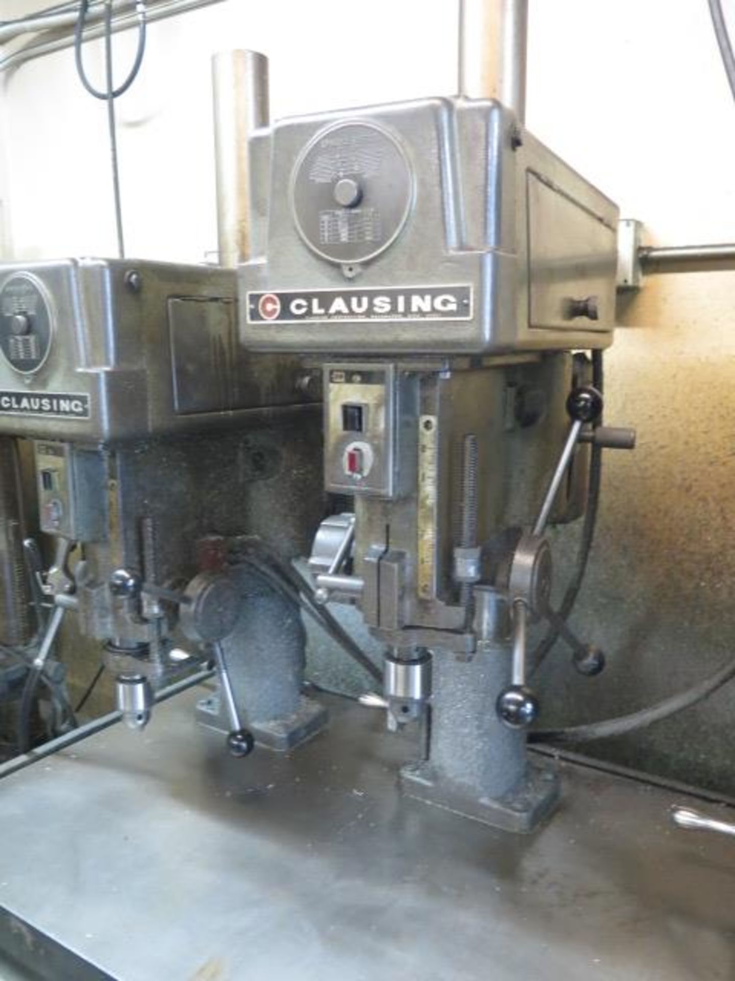 Clausing 4-Head Gang Drill Press w/ 5-Speed Heads, 24” x 80” Table (SOLD AS-IS - NO WARRANTY) - Image 5 of 7