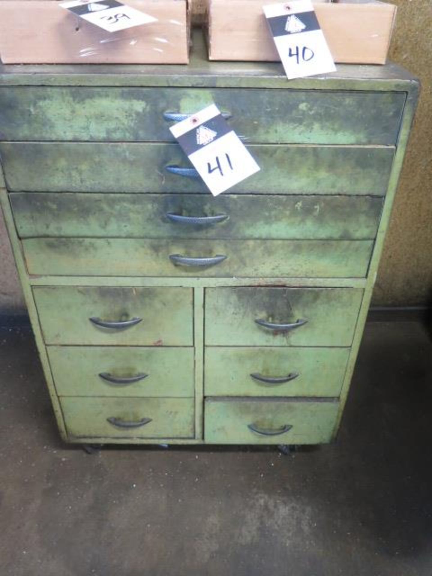 Rolling Wooden Cabinet (SOLD AS-IS - NO WARRANTY)