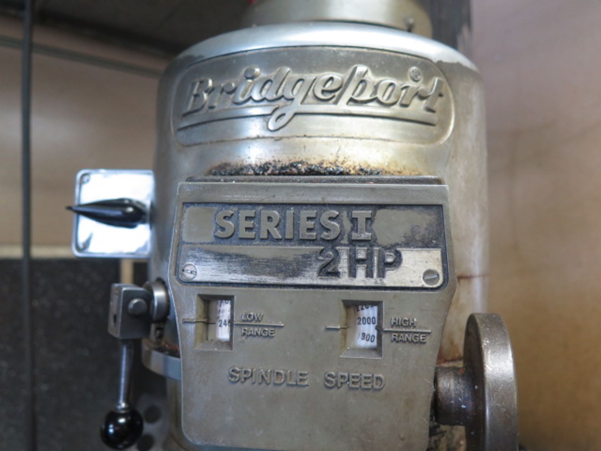 Bridgeport Series 1 2Hp Vertical Mill s/n 242570 w/ 60-4200 Dial Change RPM, Chrome Ways. SOLD AS IS - Image 6 of 14