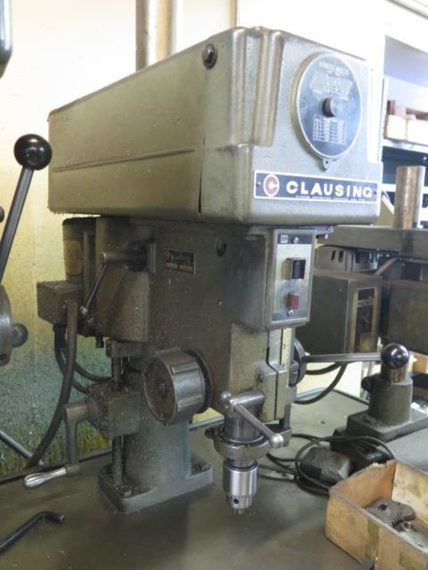 Clausing 4-Head Gang Drill Press w/ 5-Speed Heads, 24” x 80” Table (SOLD AS-IS - NO WARRANTY) - Image 4 of 7