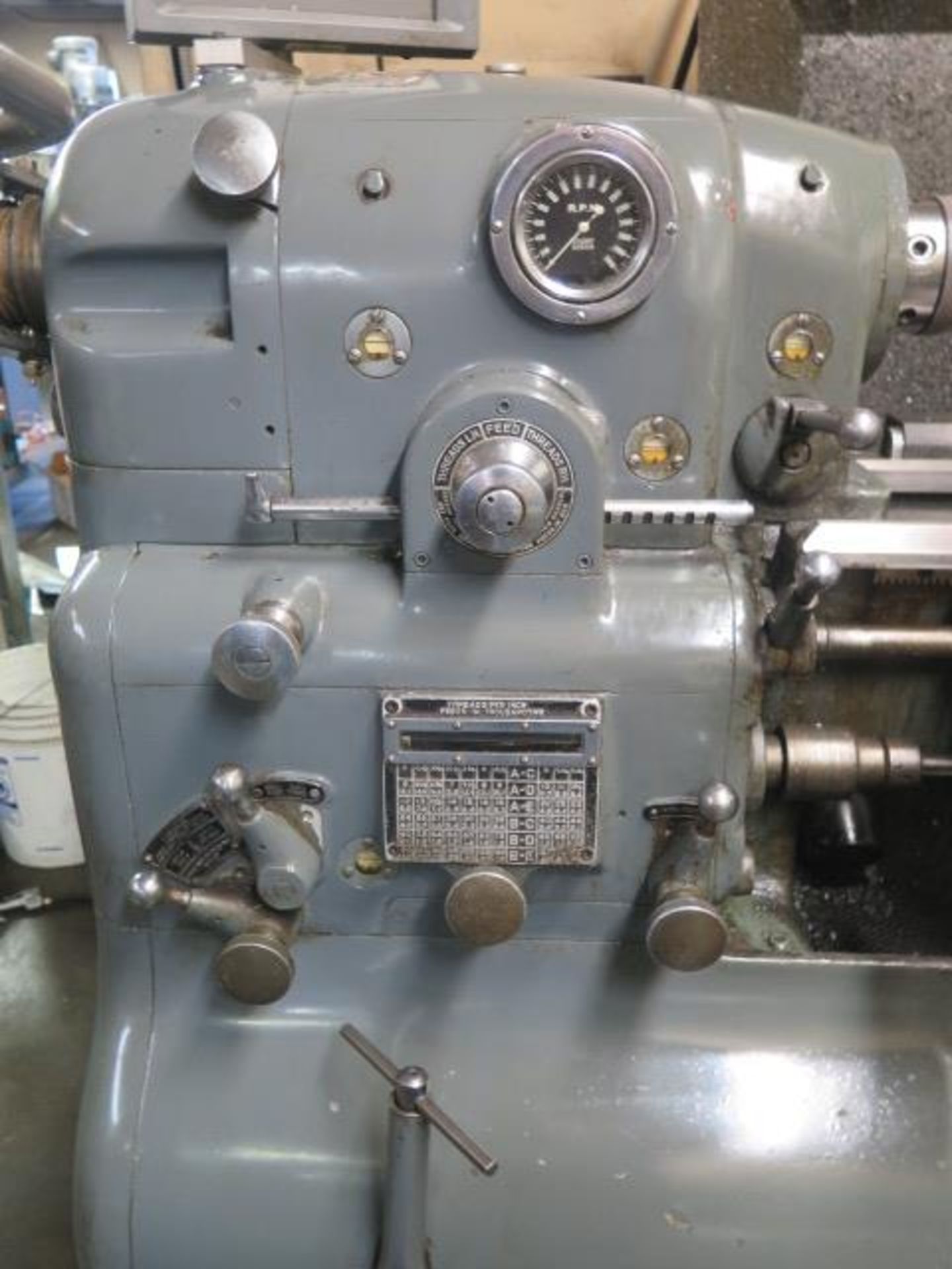 Monarch 10”EE 12 ½” x 20” Lathe s/n 43039 w/ Newall DPG DRO, 3000 RPM, Inch Threading, SOLD AS IS - Image 5 of 21