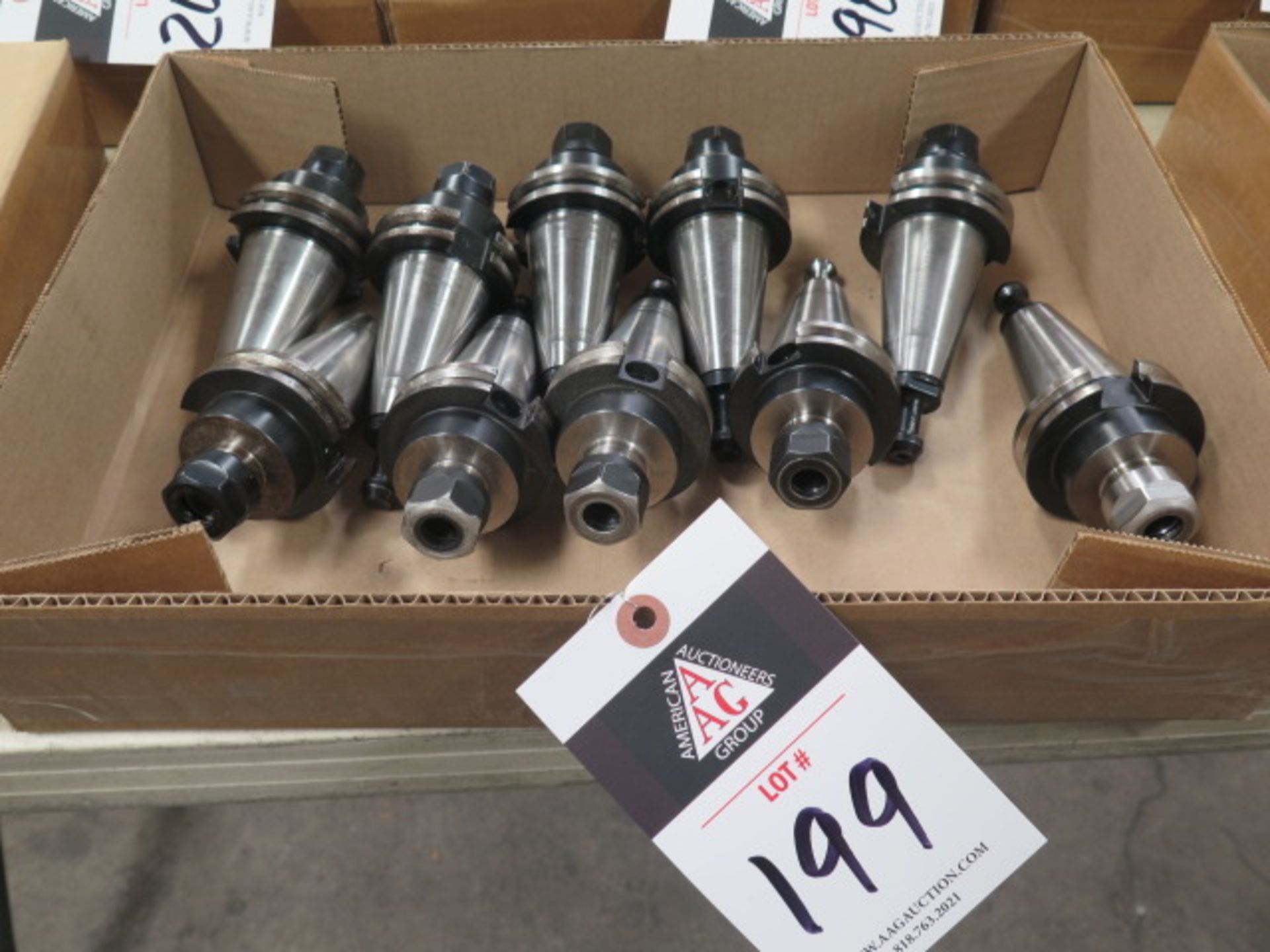 CAT-40 Taper ER16 Collet Chucks (10) (SOLD AS-IS - NO WARRANTY)