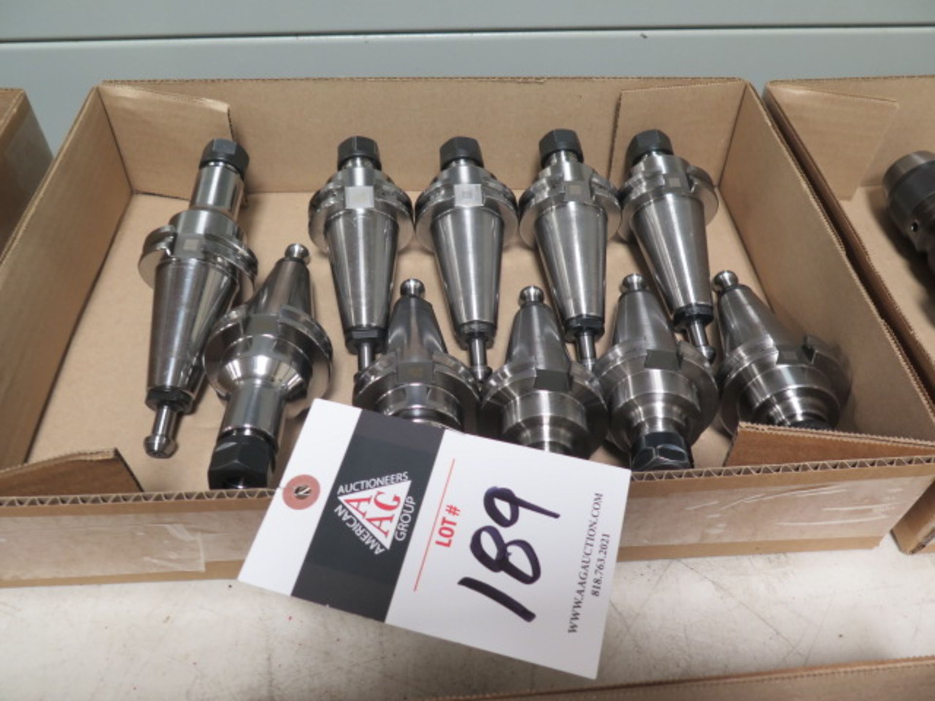 CAT-40 Taper 25,000 RPM Balanced ER16 Collet Chucks (10) (SOLD AS-IS - NO WARRANTY)