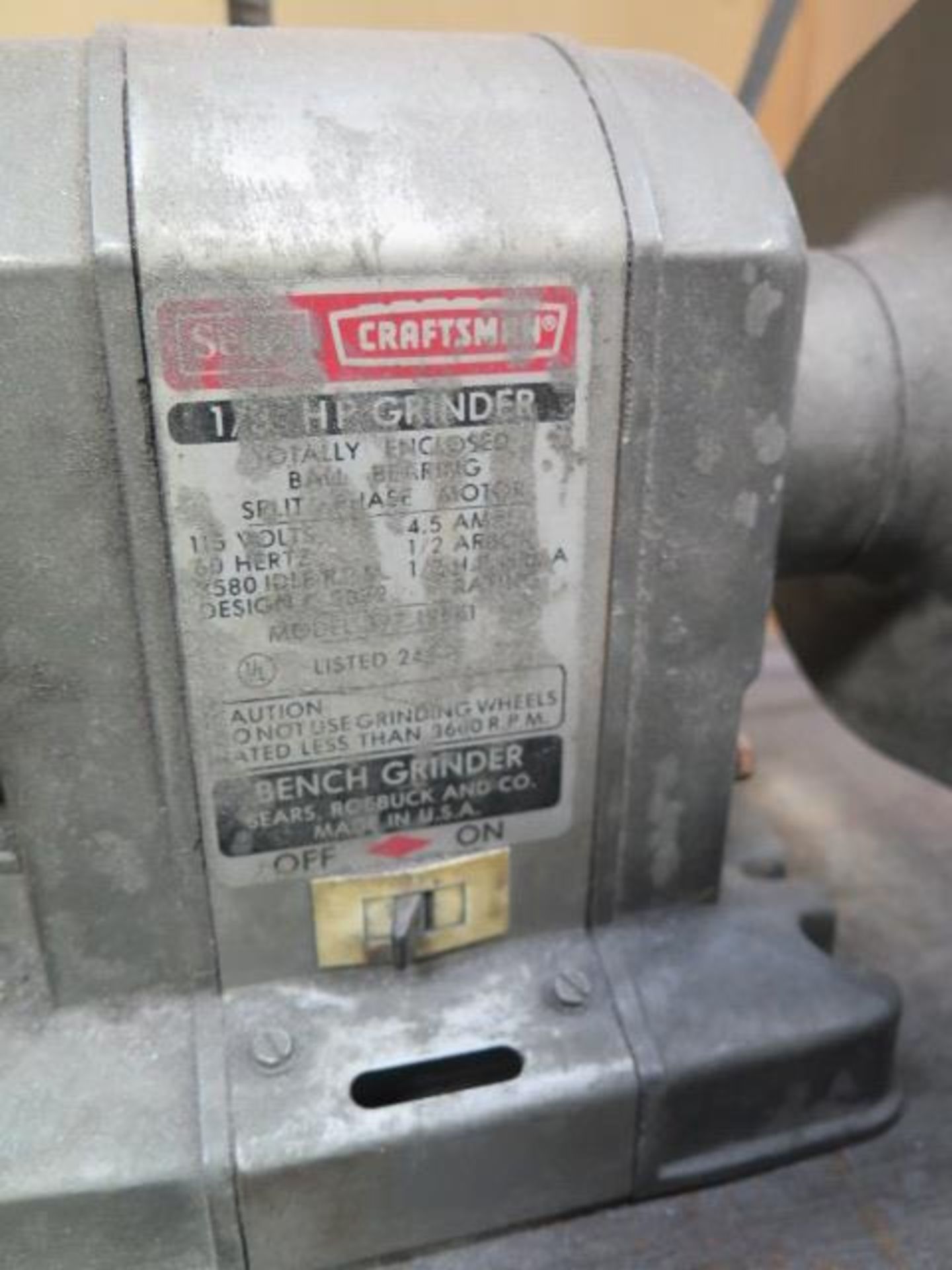 Craftsman Bench Grinder (SOLD AS-IS - NO WARRANTY) - Image 2 of 4