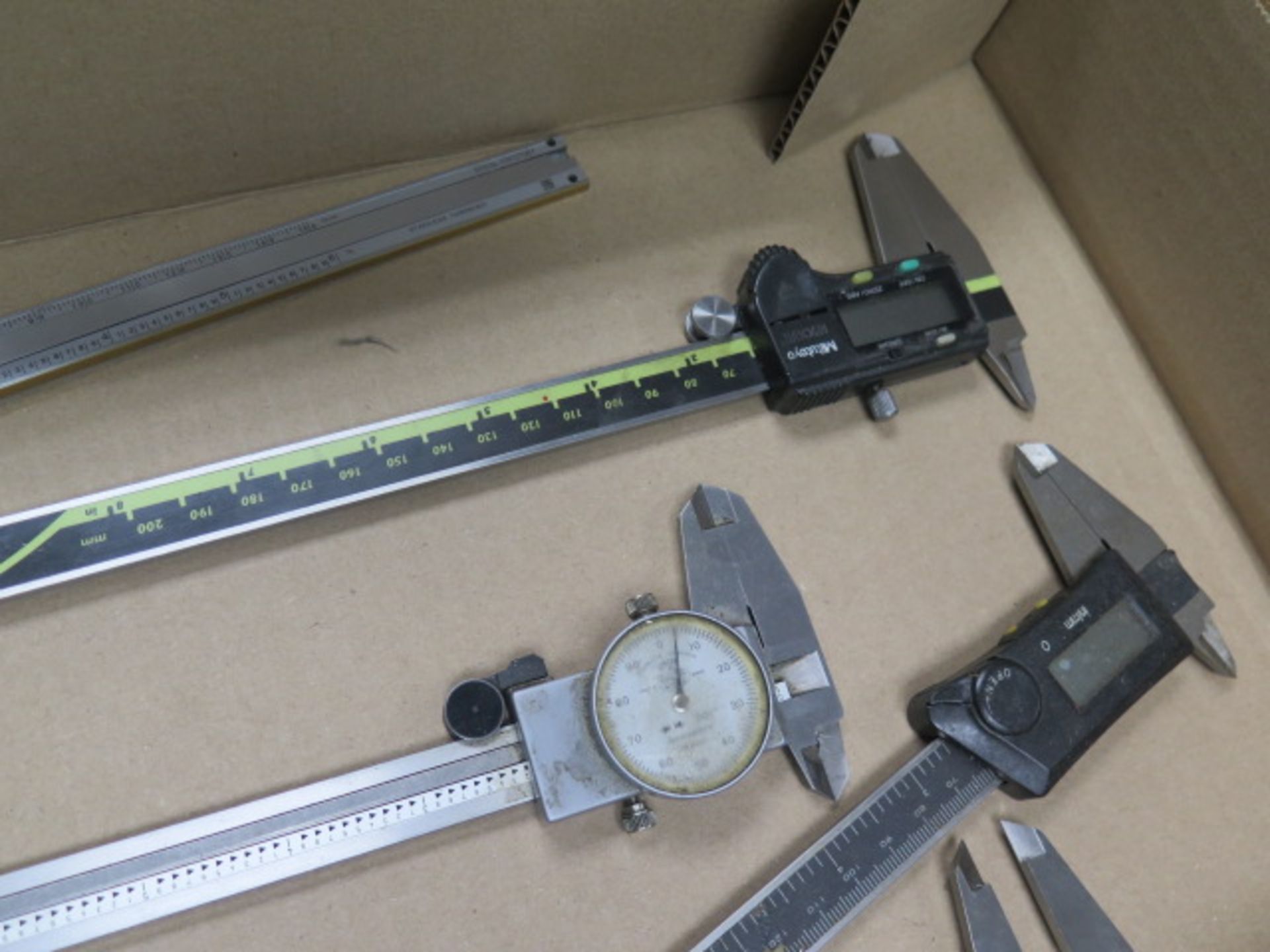 Mitutoyo 6", 8" and 12" Digital Calipers and Mitutoyo 6"' Dial Calipers (3) (SOLD AS-IS - NO - Image 4 of 7