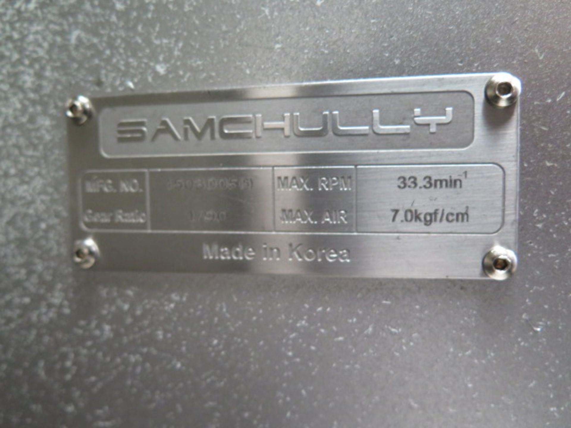 Samchully mdl. S-200F4 4th Axis 8” Rotary Head (SOLD AS-IS - NO WARRANTY) - Image 6 of 6