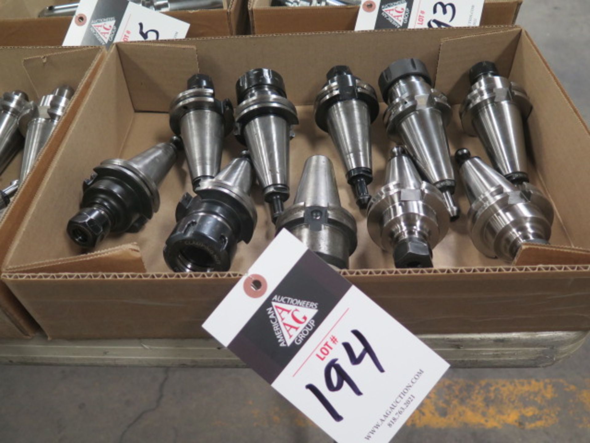 CAT-40 Taper Collet Chucks (10) (SOLD AS-IS - NO WARRANTY)