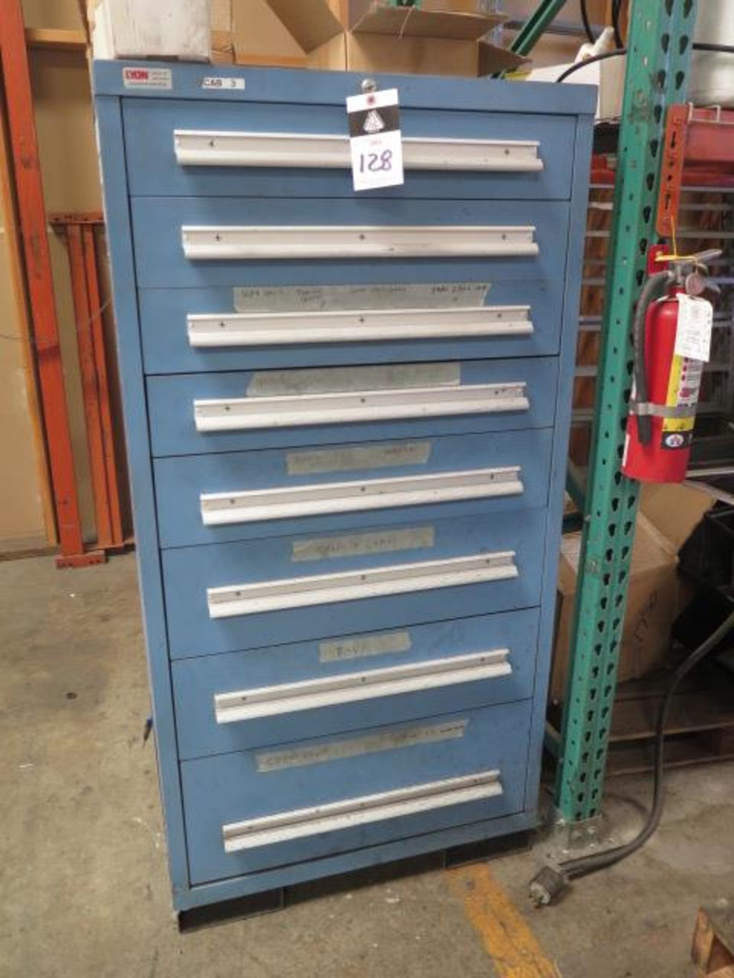Lyon 8-Drawer Tooling Cabinet w/ Misc (SOLD AS-IS - NO WARRANTY)