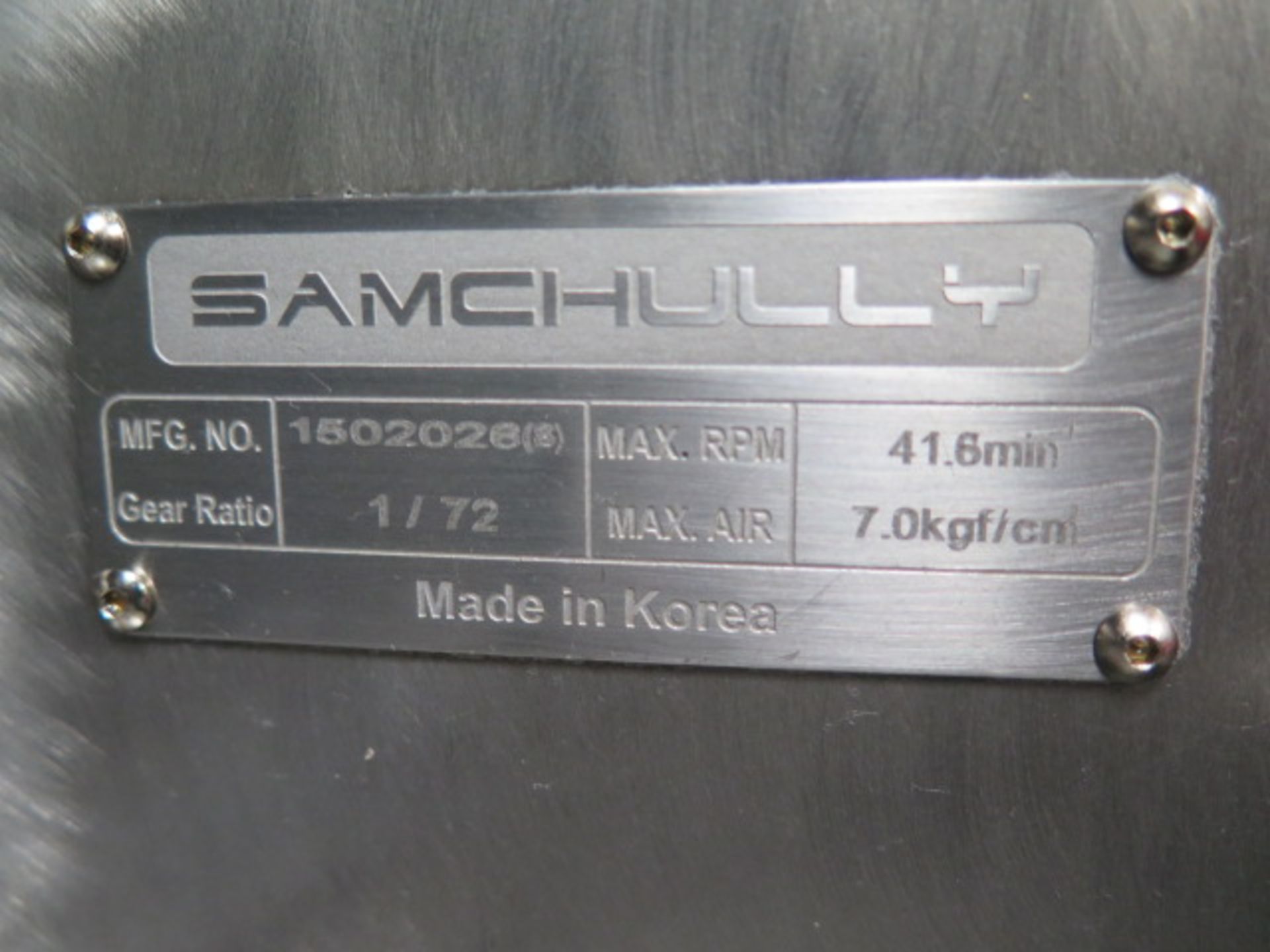 Samchully 4th Axis 7” Rotary Head w/ 5C Pneumatic Collet Closer (SOLD AS-IS - NO WARRANTY) - Image 6 of 8