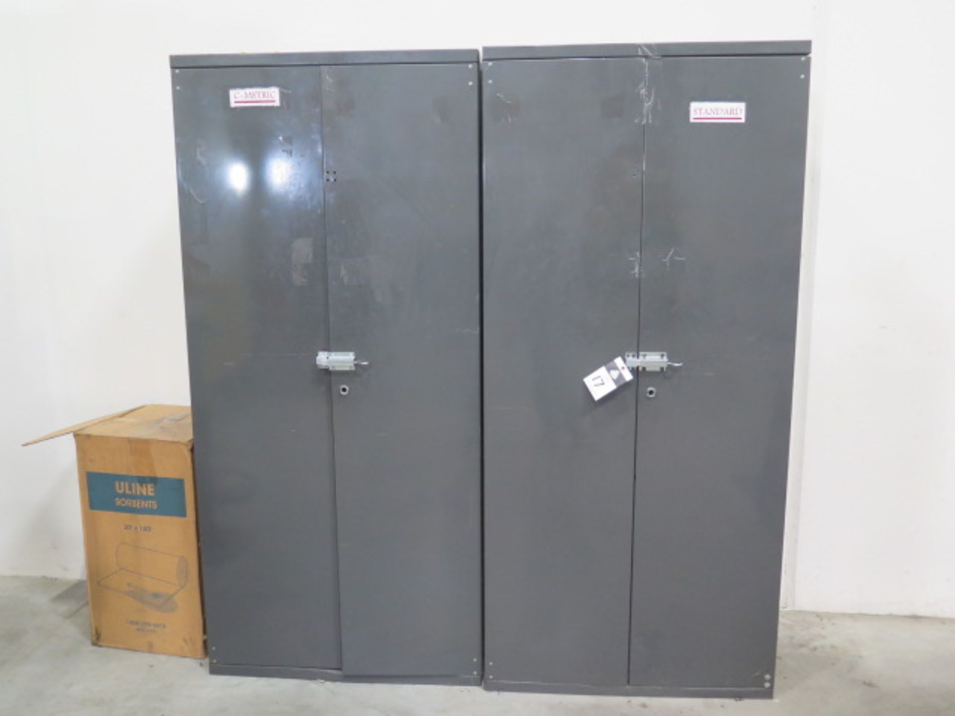 Standard and Metric Insertion Hardware w/ (2) Storage Cabinets (SOLD AS-IS - NO WARRANTY)