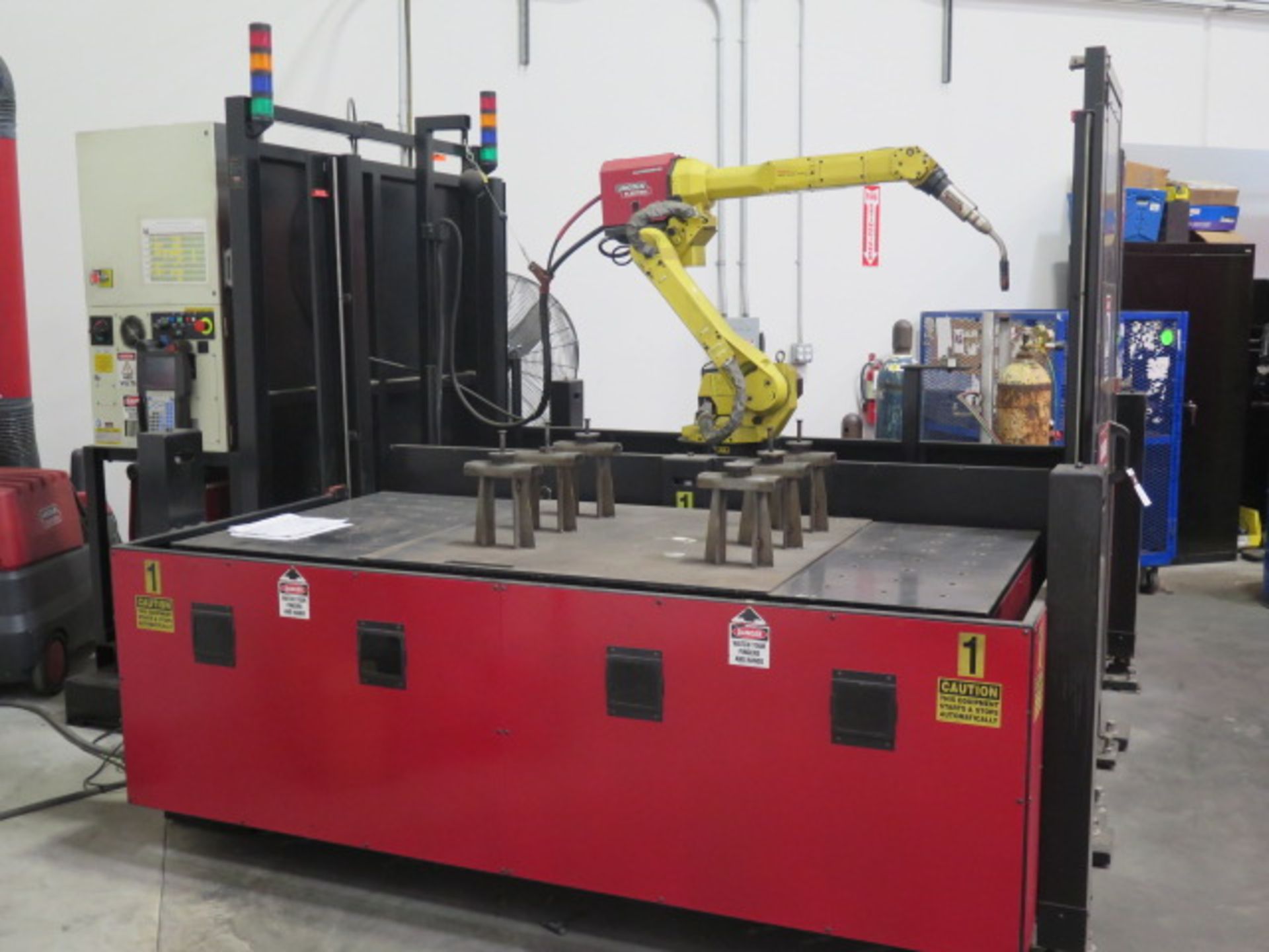 2012 Lincoln "System 35" Roboyic 2-Station CNC Welding Cell s/n E12731208 w/ , SOLD AS IS - Bild 2 aus 19