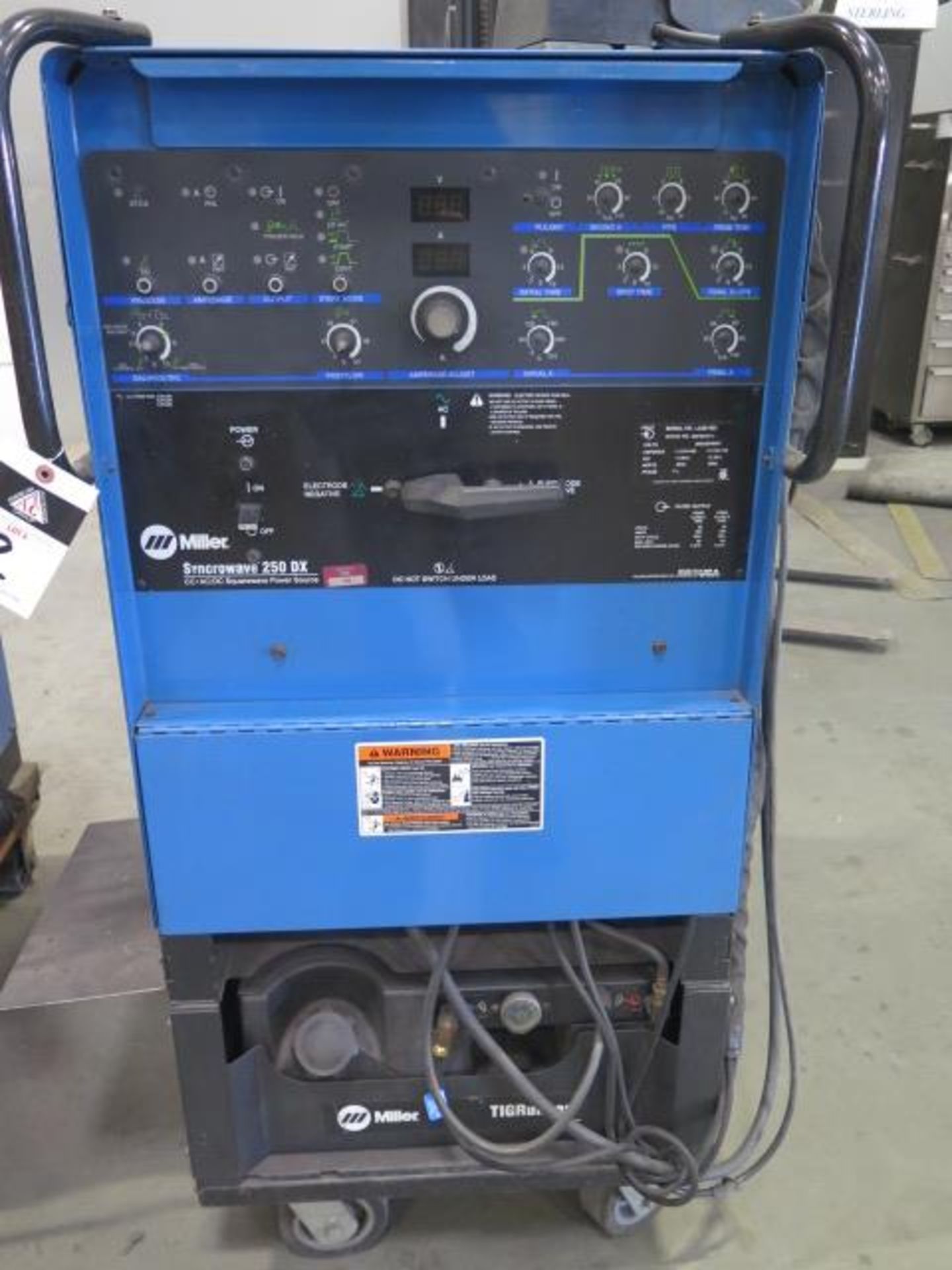 Miller Syncrowave 250DX CC-AC/DC Squarewave Weld Source s/n LC221423 w/ Miller TIGRunner, SOLD AS IS - Image 2 of 8