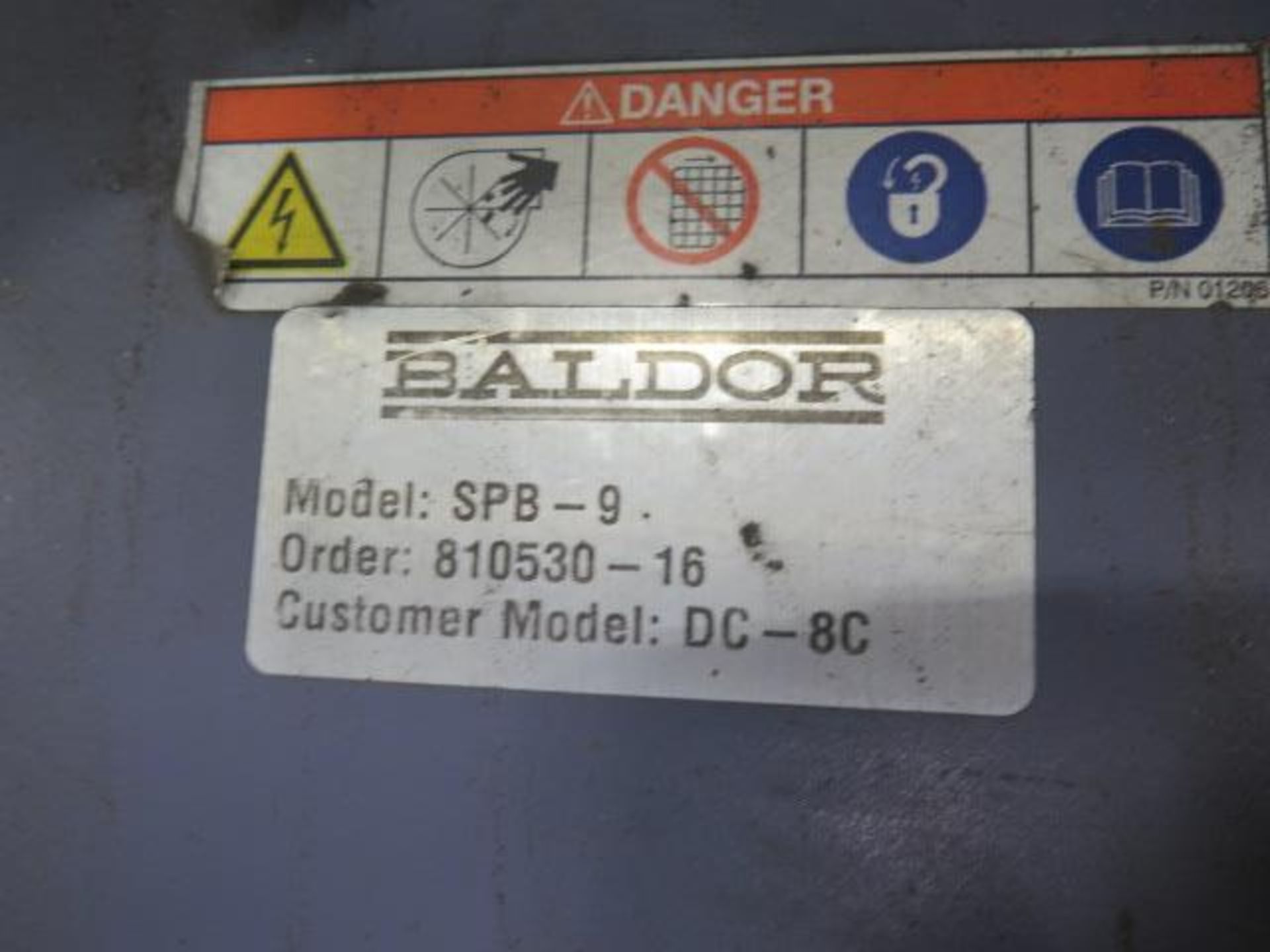 Baldor 3/4Hp Pedestal Buffer w/ Baldor SPB-9 Dust Collector (SOLD AS-IS - NO WARRANTY) - Bild 9 aus 9