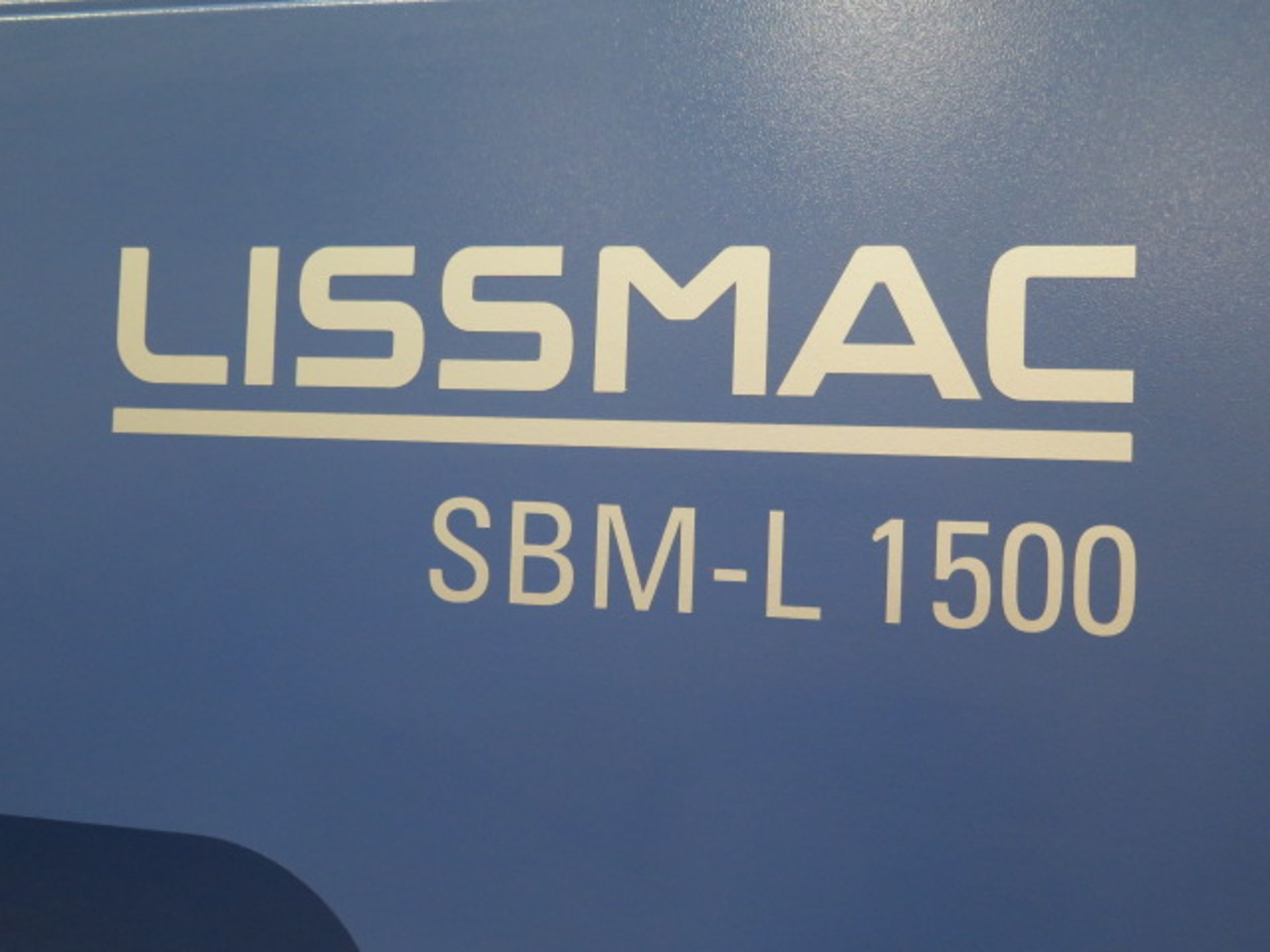 2015 Lissmac SBM-L1500 G1S2-60 2-Sided Deburring and Edge Rounding Machine s/n 004475, SOLD AS IS - Bild 3 aus 22