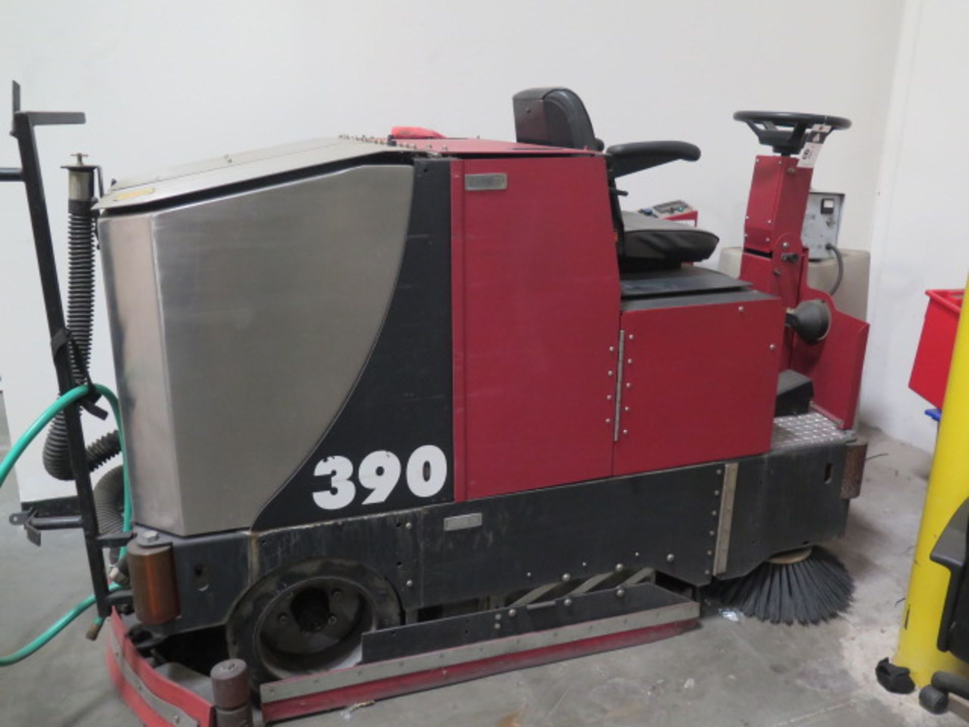 Factory Cat mdl. 390 Riding Electric Floor Scrubber s/n 40614 w/ Charger (SOLD AS-IS - NO WARRANTY)