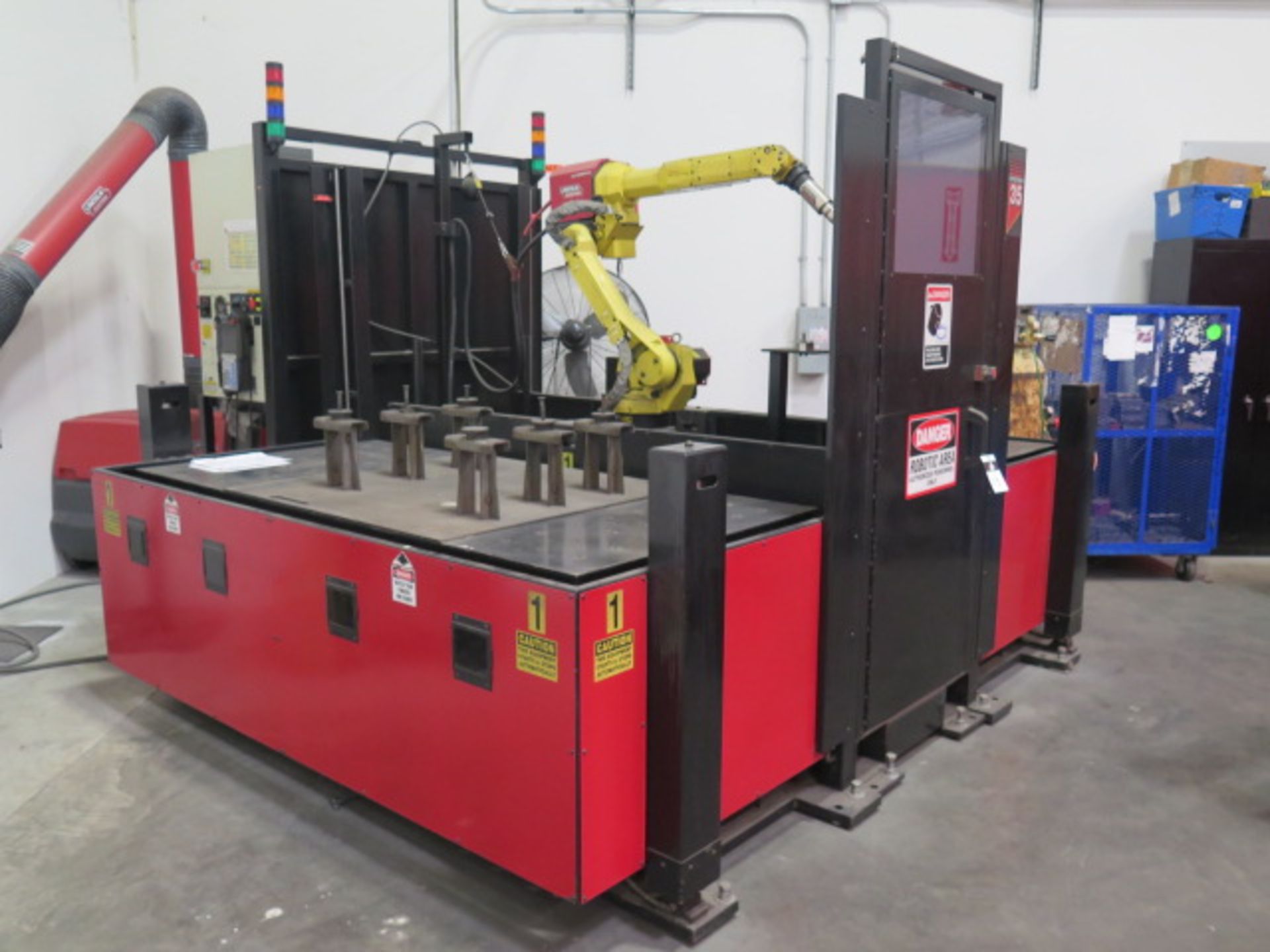 2012 Lincoln "System 35" Roboyic 2-Station CNC Welding Cell s/n E12731208 w/ , SOLD AS IS