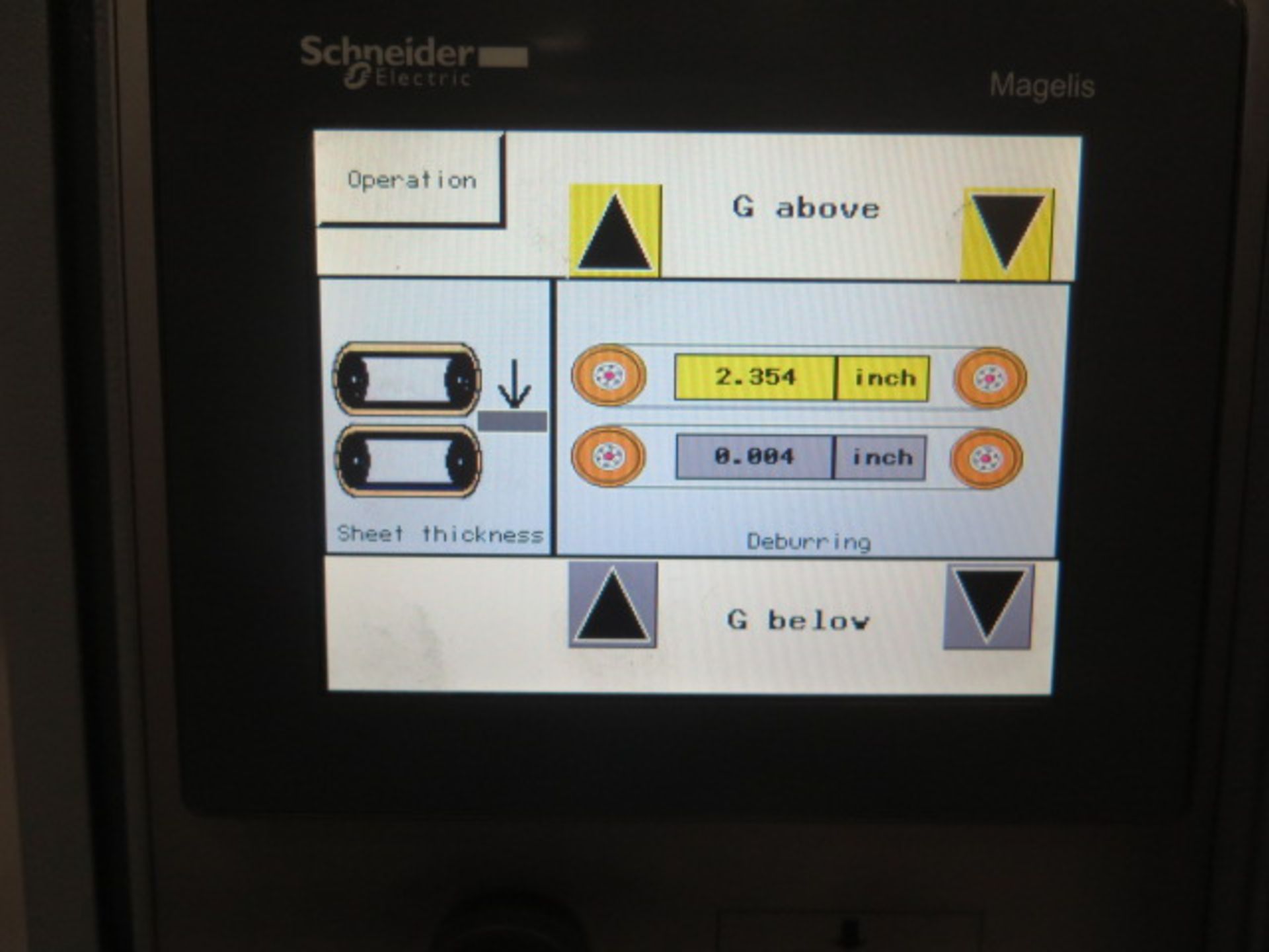 2015 Lissmac SBM-L1500 G1S2-60 2-Sided Deburring and Edge Rounding Machine s/n 004475, SOLD AS IS - Bild 5 aus 22