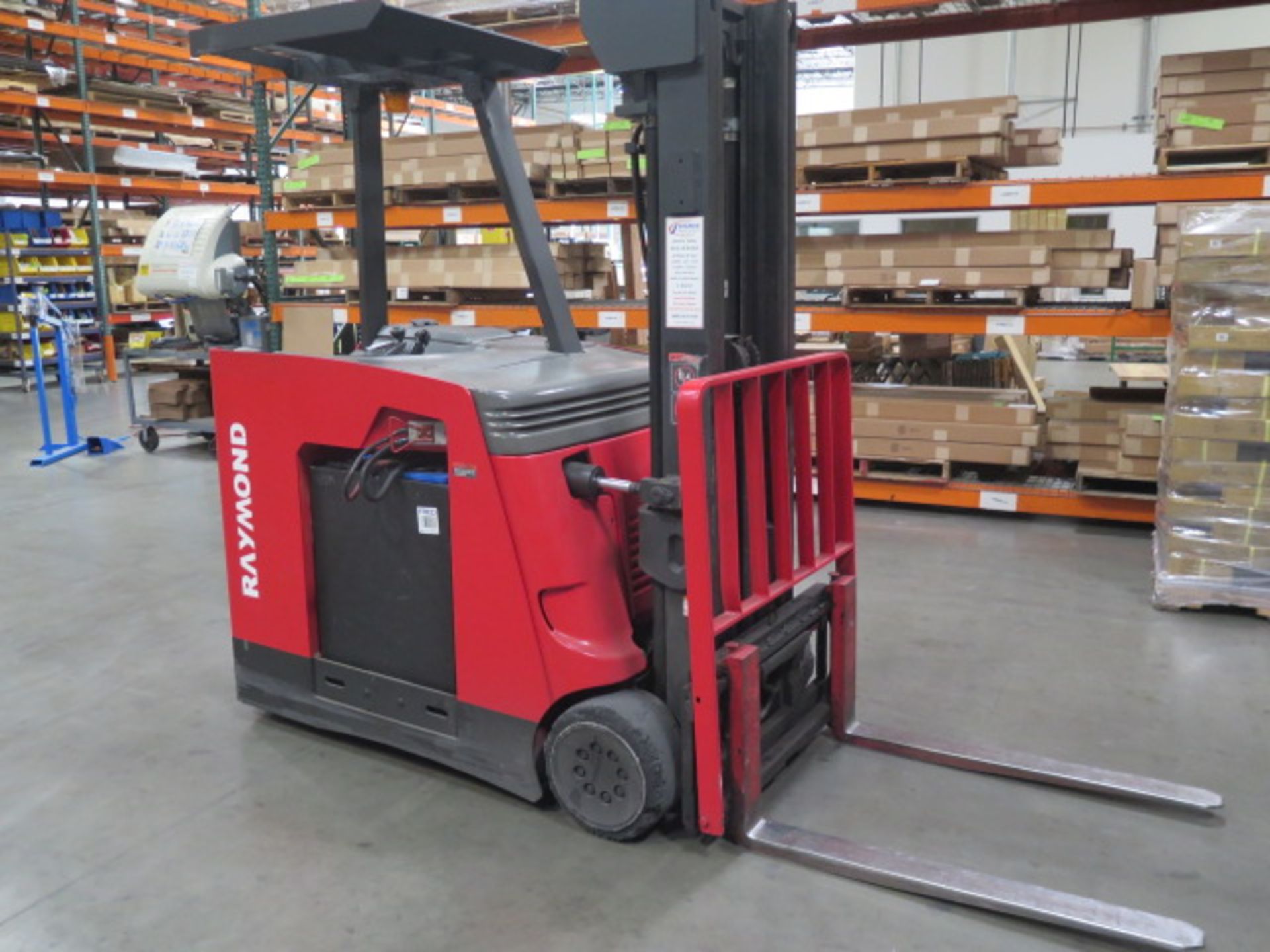 2007 Raymond R50-C50TF 5000 Lb, Standing Elec Forklift s/n R50-07-13193 w/ 2-Stage Mast, SOLD AS IS