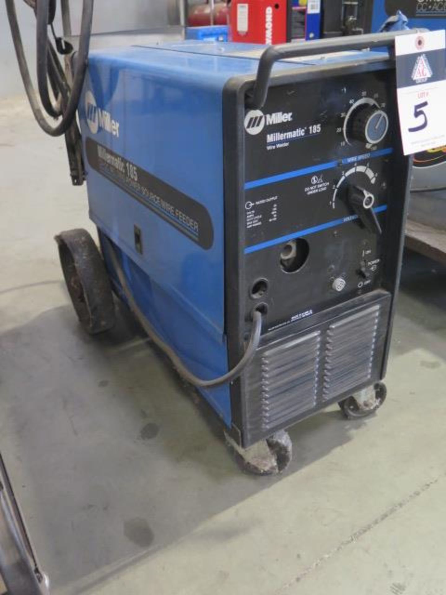 Miller Millermatic 185 CV-DC Arc Welding Power Souirce and Wire Feeder s/n KH428900 SOLD AS-IS - Image 2 of 6