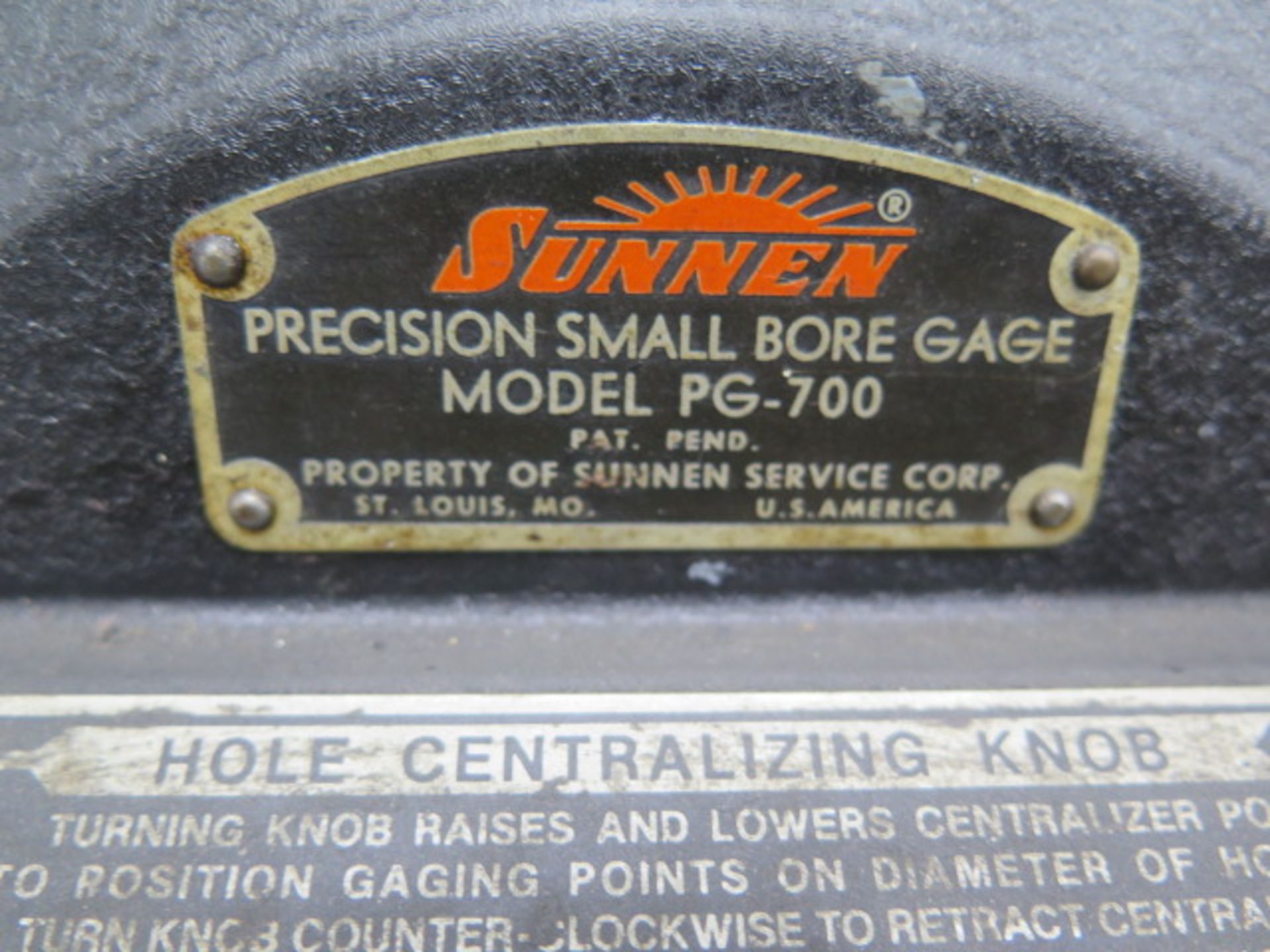 Sunnen PG-700 Precision Bore Gage w/ Sunnen PG-400S Setting Fixture (SOLD AS-IS - NO WARRANTY) - Image 4 of 7