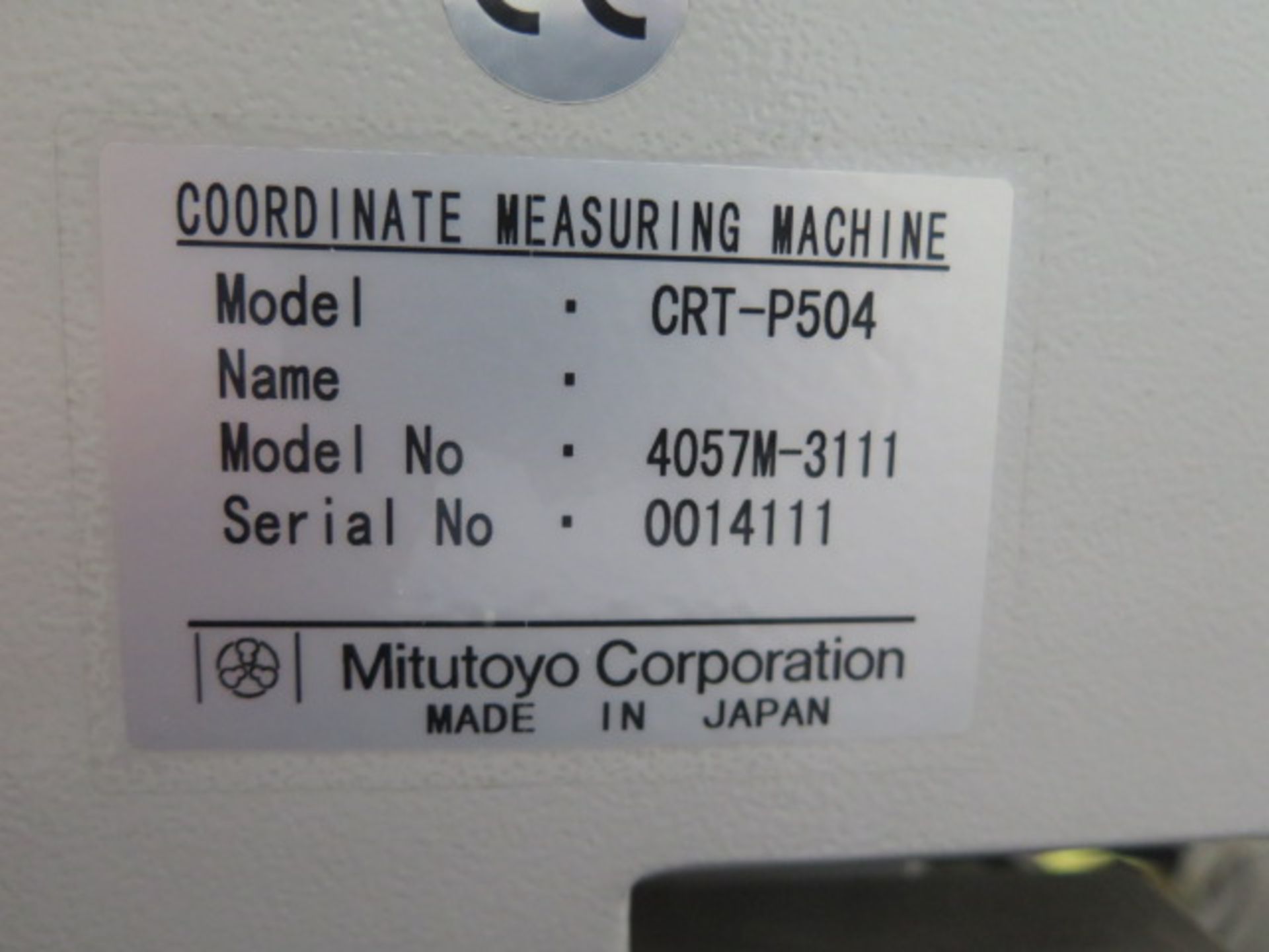 Mitutoyo “Crysta-Plus 504” CMM w/ Renishaw MIP Probe Head, 20” x 16” x 16” (NEEDS WORK) - Image 16 of 16