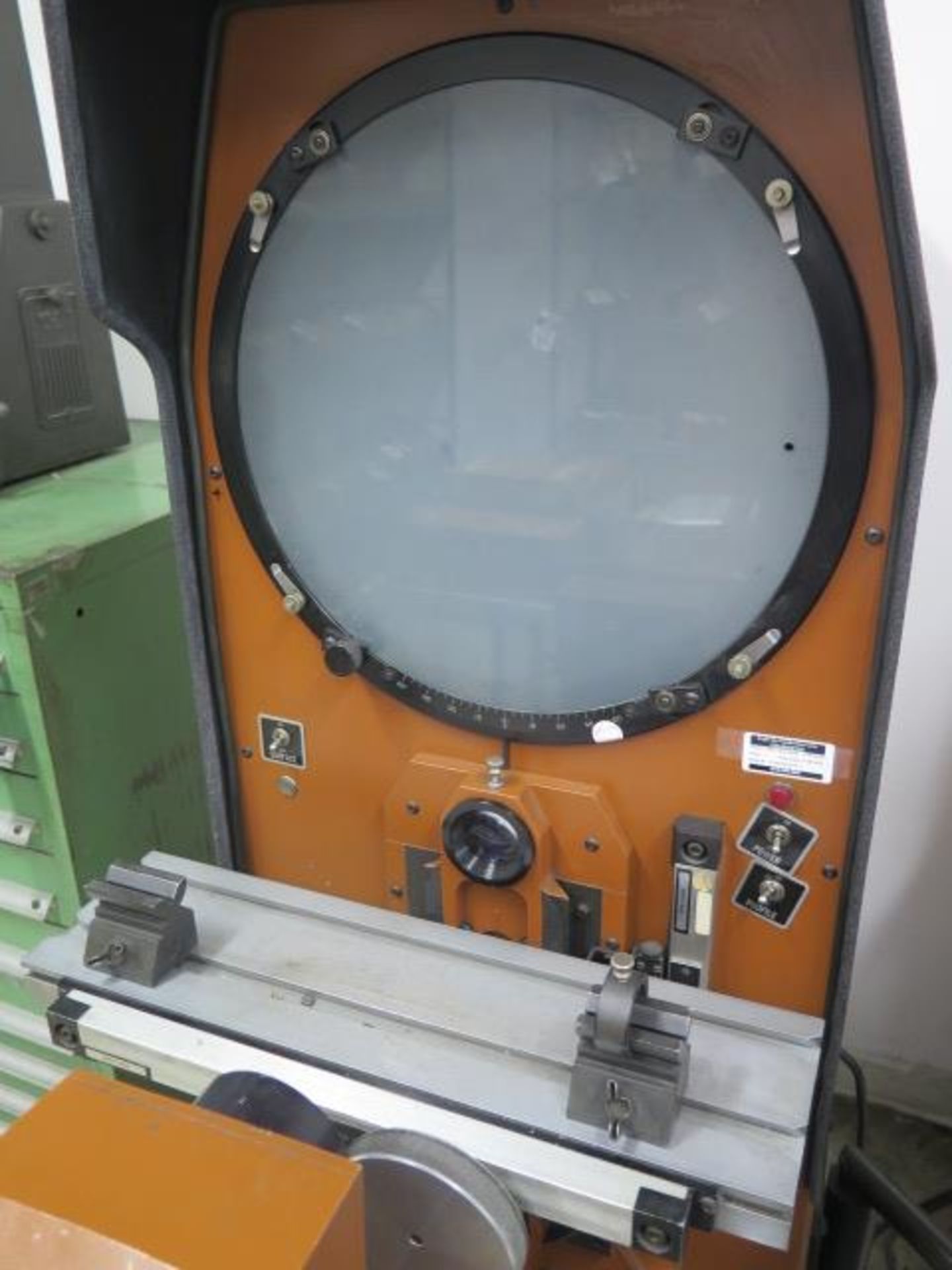 MicroVu M14 Floor Model 14” Optical Comparator s/n 3994 w/ MicroVu MD-1 Programmable DRO, SOLD AS IS - Image 4 of 9