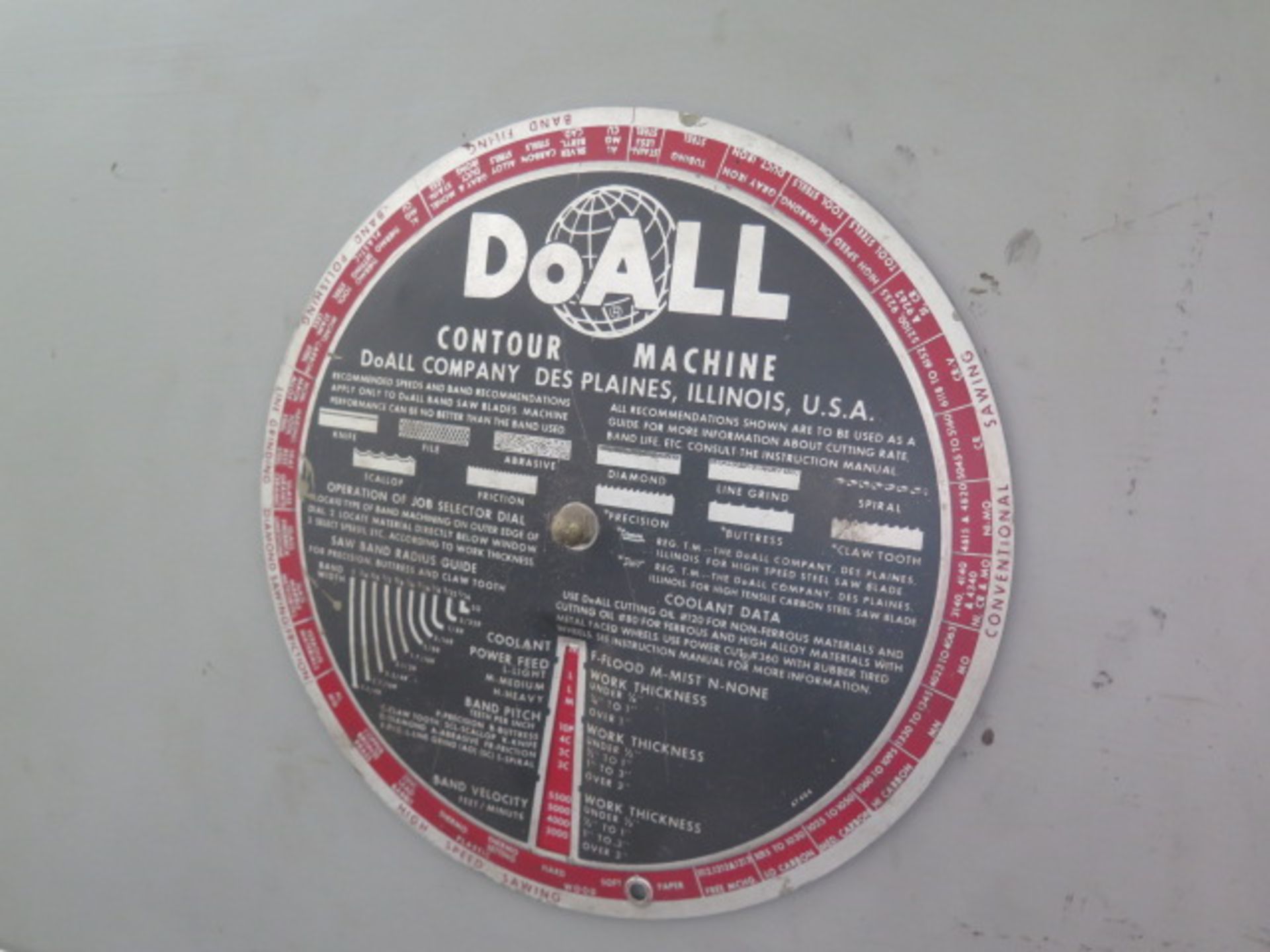 DoAll 31” Vertical Band Saw w/ 24” x 24” Table (SOLD AS-IS - NO WARRANTY) - Image 3 of 6