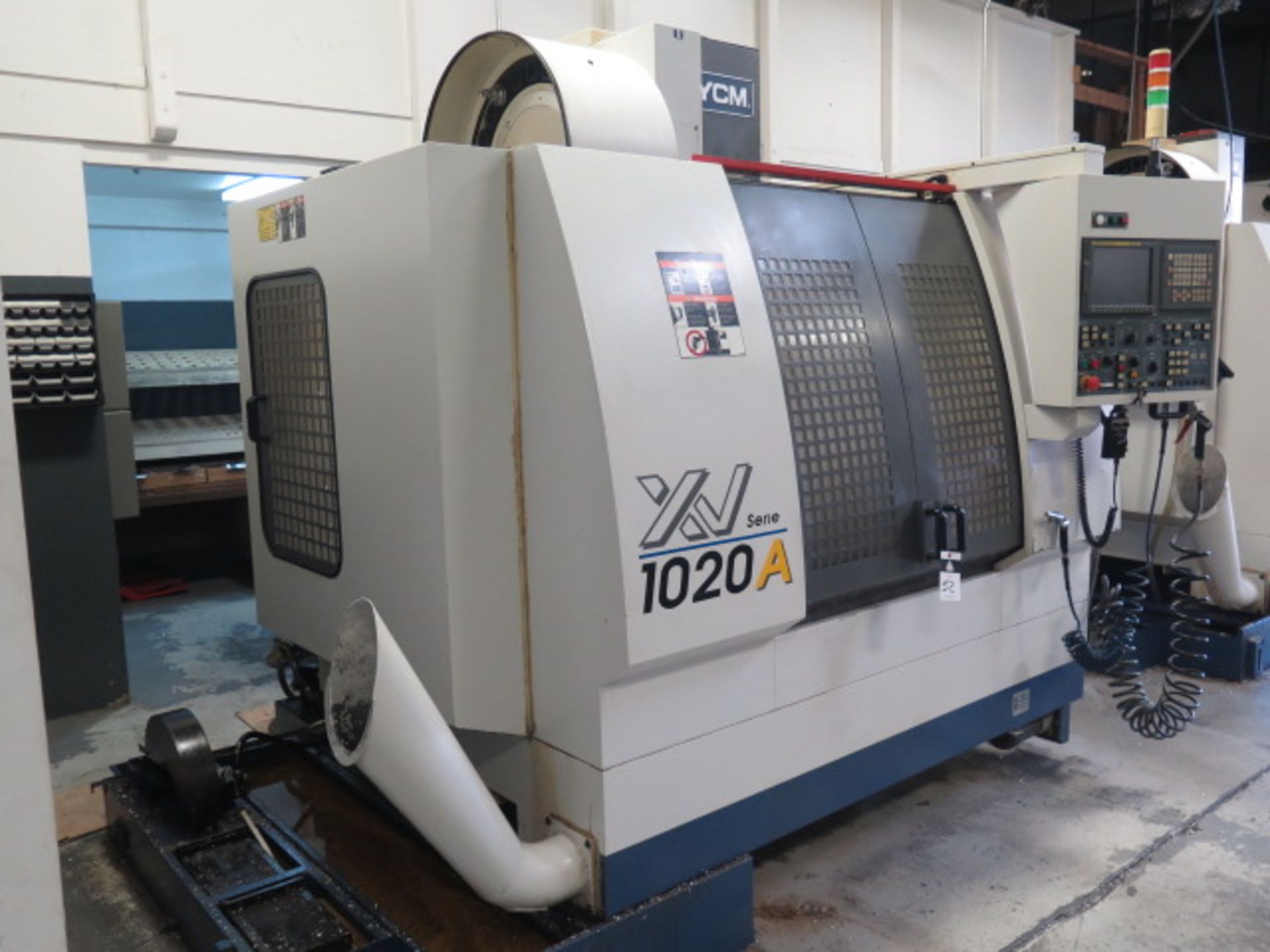 8/2006 YCM XV-1020A CNC VMC s/n 1194 w/ Fanuc MXP-200i Controls, 24-Station, SOLD AS IS - Image 3 of 17