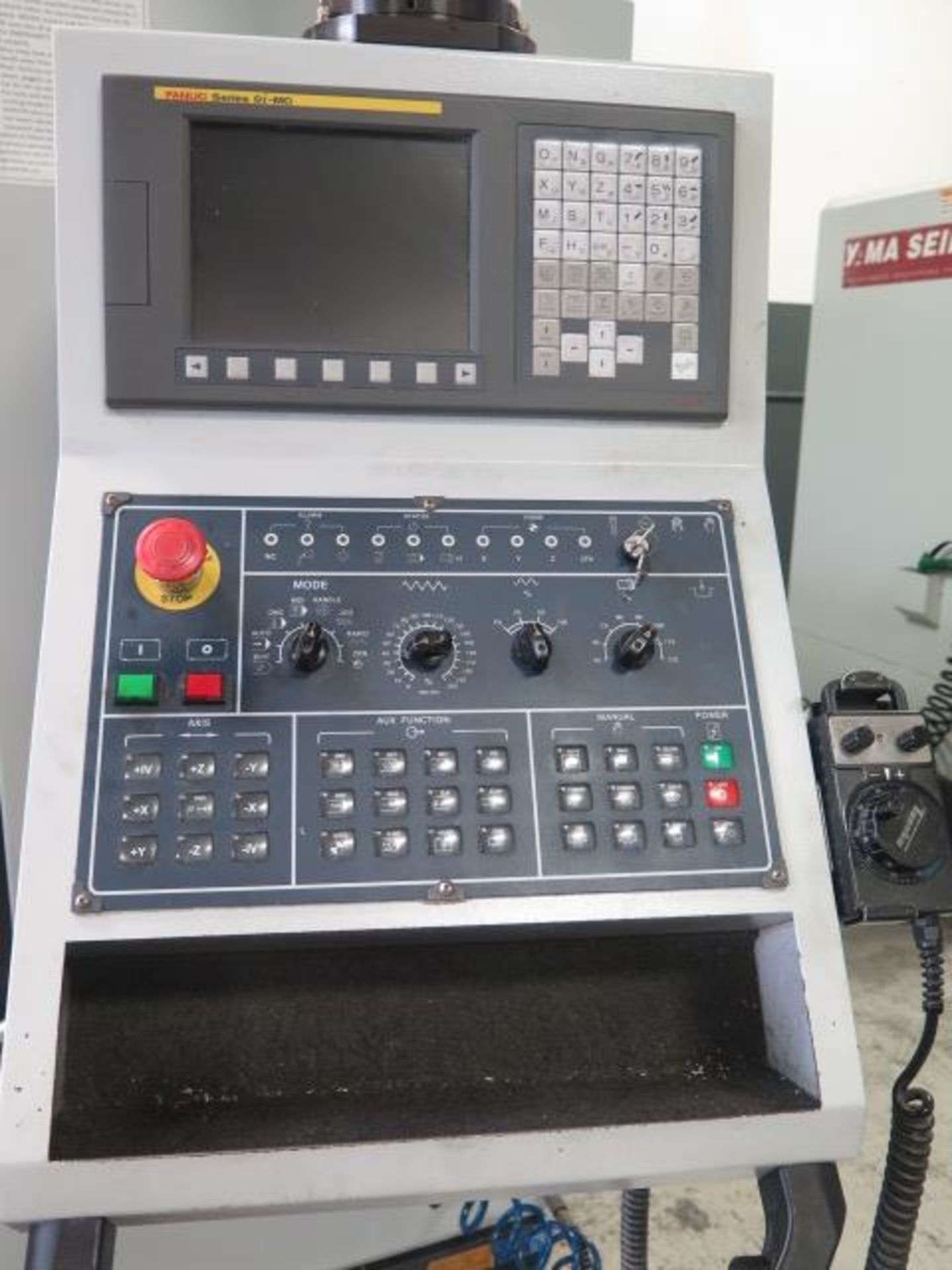 7/2010 Yama Seiki Awea BM-850 CNC VMC s/n 850-9006 w/ Fanuc Series 0i-MC, Box Way Machine,SOLD AS IS - Image 5 of 20