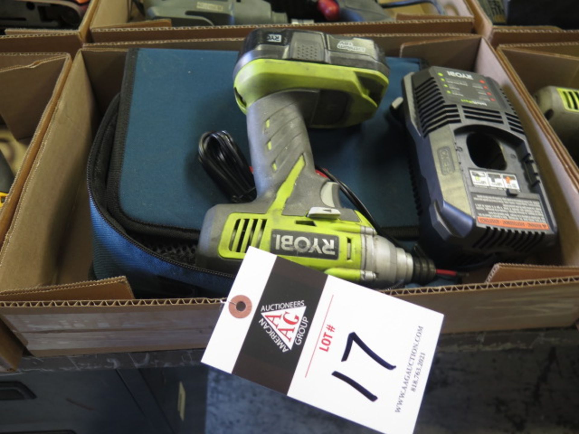 Ryobi 18Volt Cordless Nut Driver w/ Charger (SOLD AS-IS - NO WARRANTY)