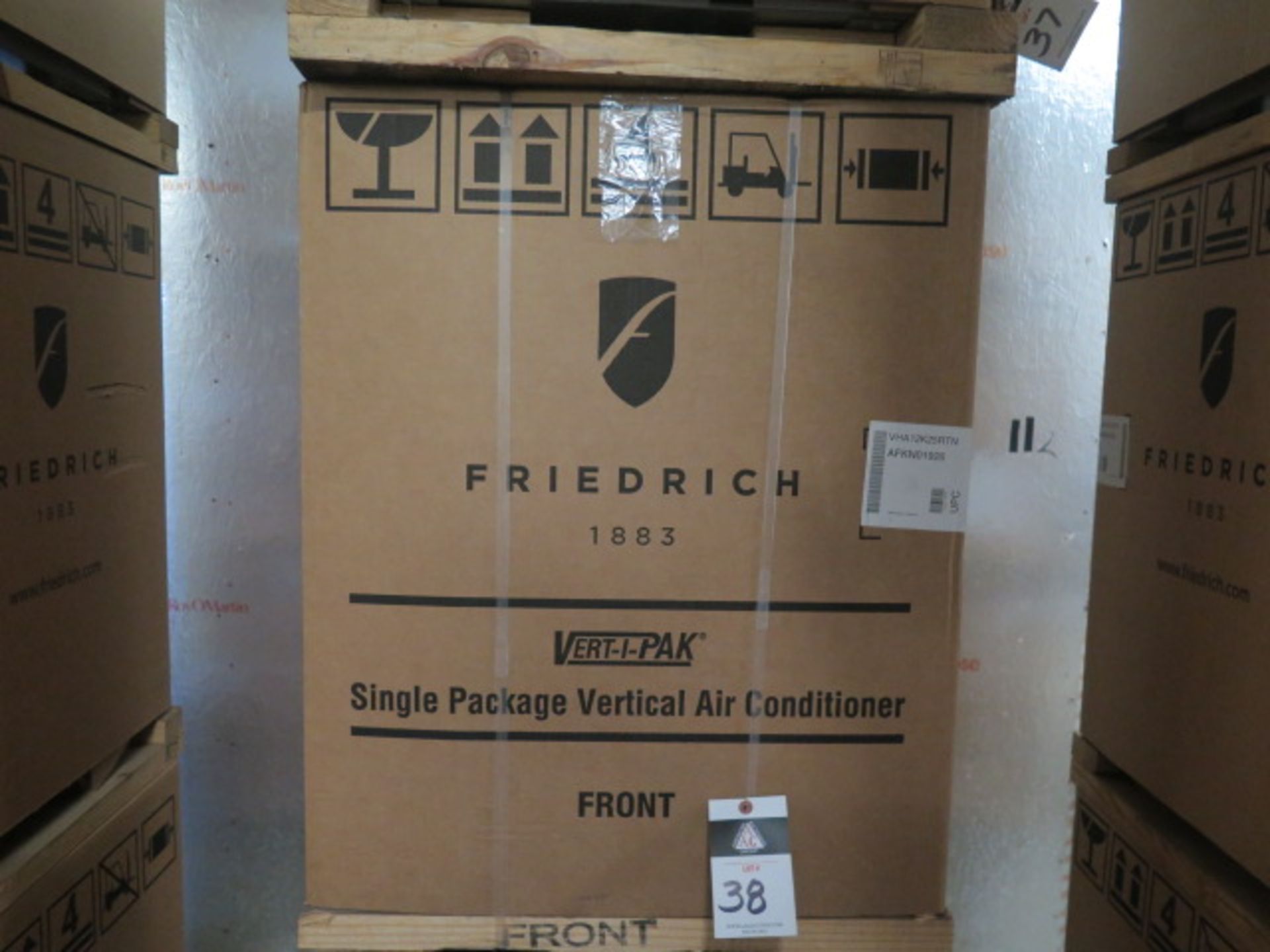 Friedrich VHA12K25RTN Hotel Style 1 Ton Single Package Vertical Air Conditioner s/n AFKN01926 w/ 9, - Image 2 of 4