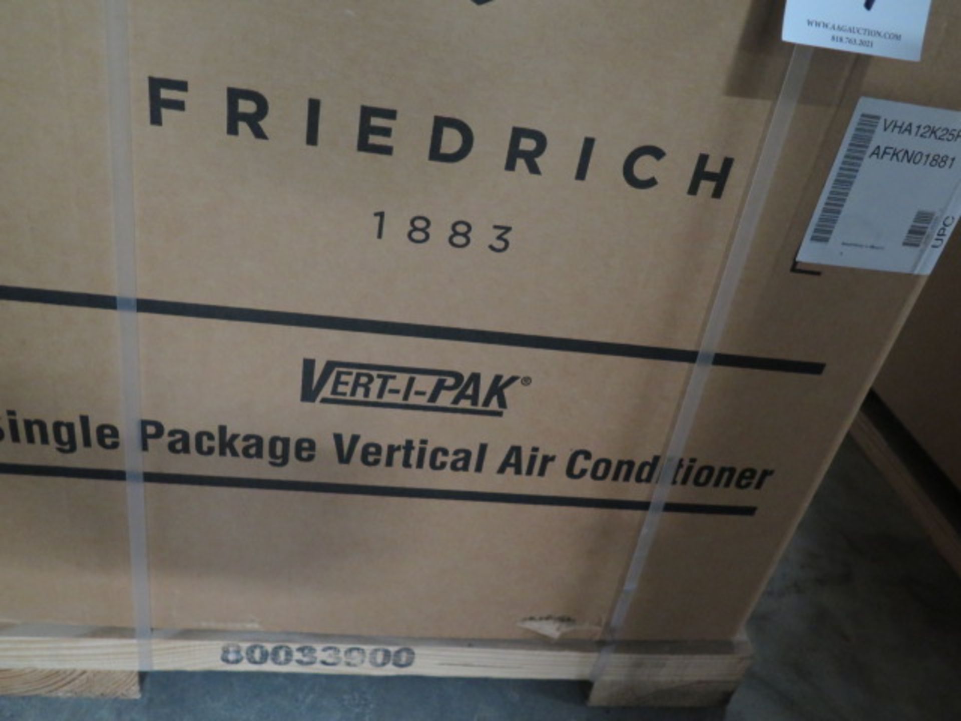 Friedrich VHA12K25RTN Hotel Style 1 Ton Single Package Vertical Air Conditioner s/n AFKN01881 w/ 9, - Image 3 of 4