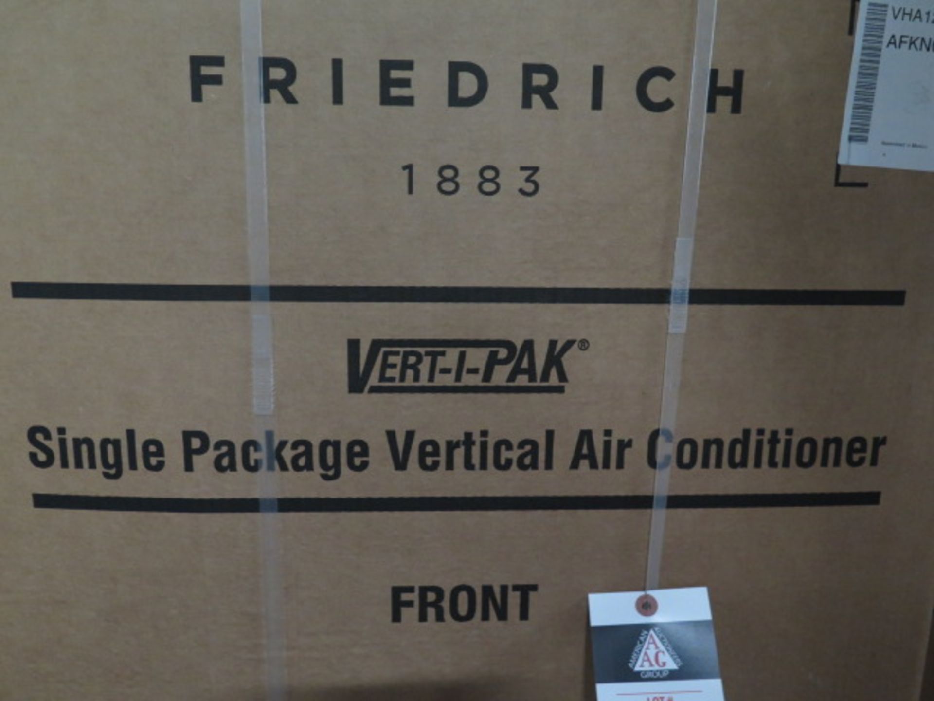 Friedrich VHA12K25RTN Hotel Style 1 Ton Single Package Vertical Air Conditioner s/n AFKN01926 w/ 9, - Image 3 of 4