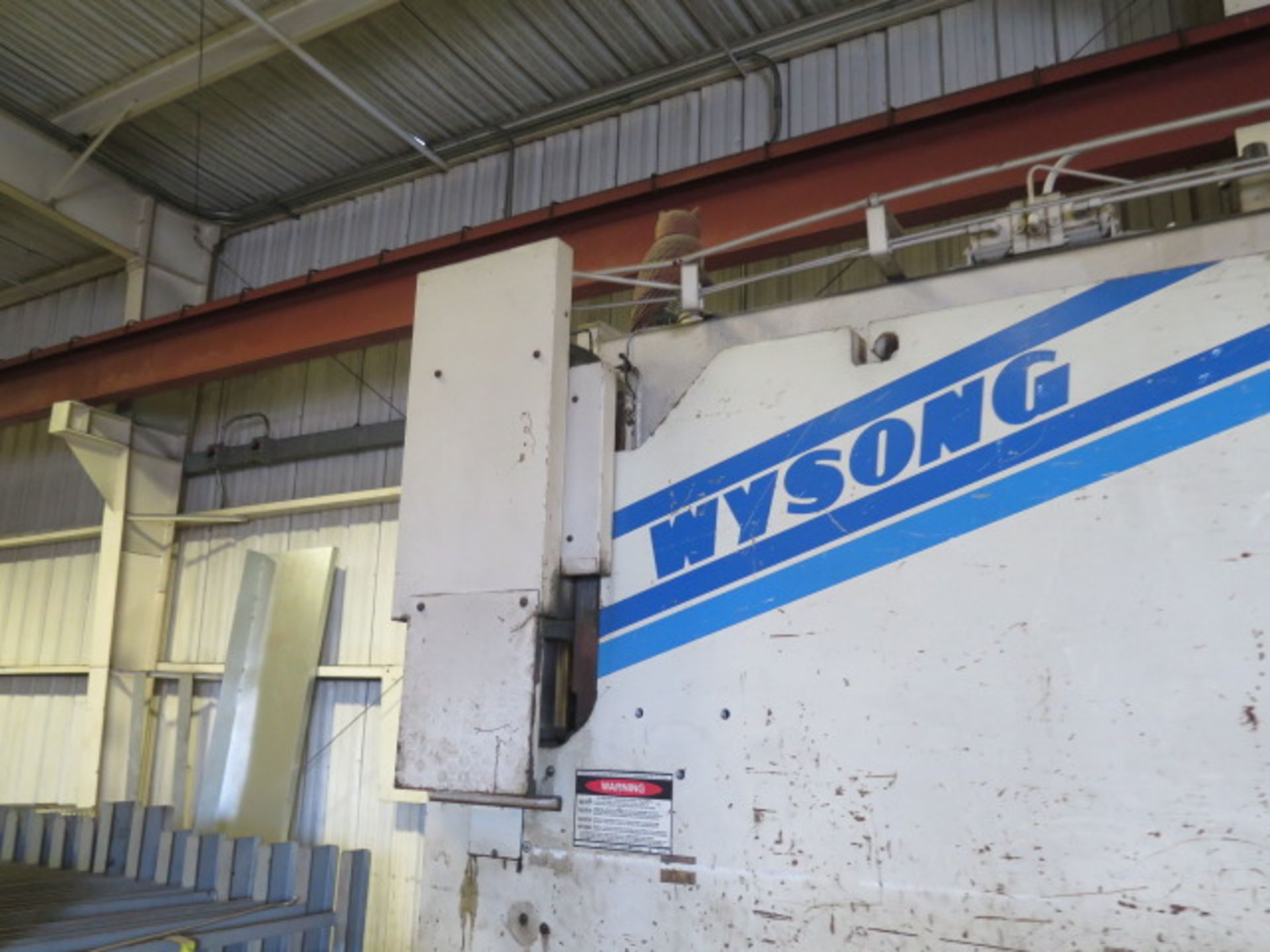 Wysong MHT250-144 250 Ton x 12' CNC Hydr Press Brake s/n MT19-122 w/ Autogauge CNC99, SOLD AS IS - Image 6 of 20