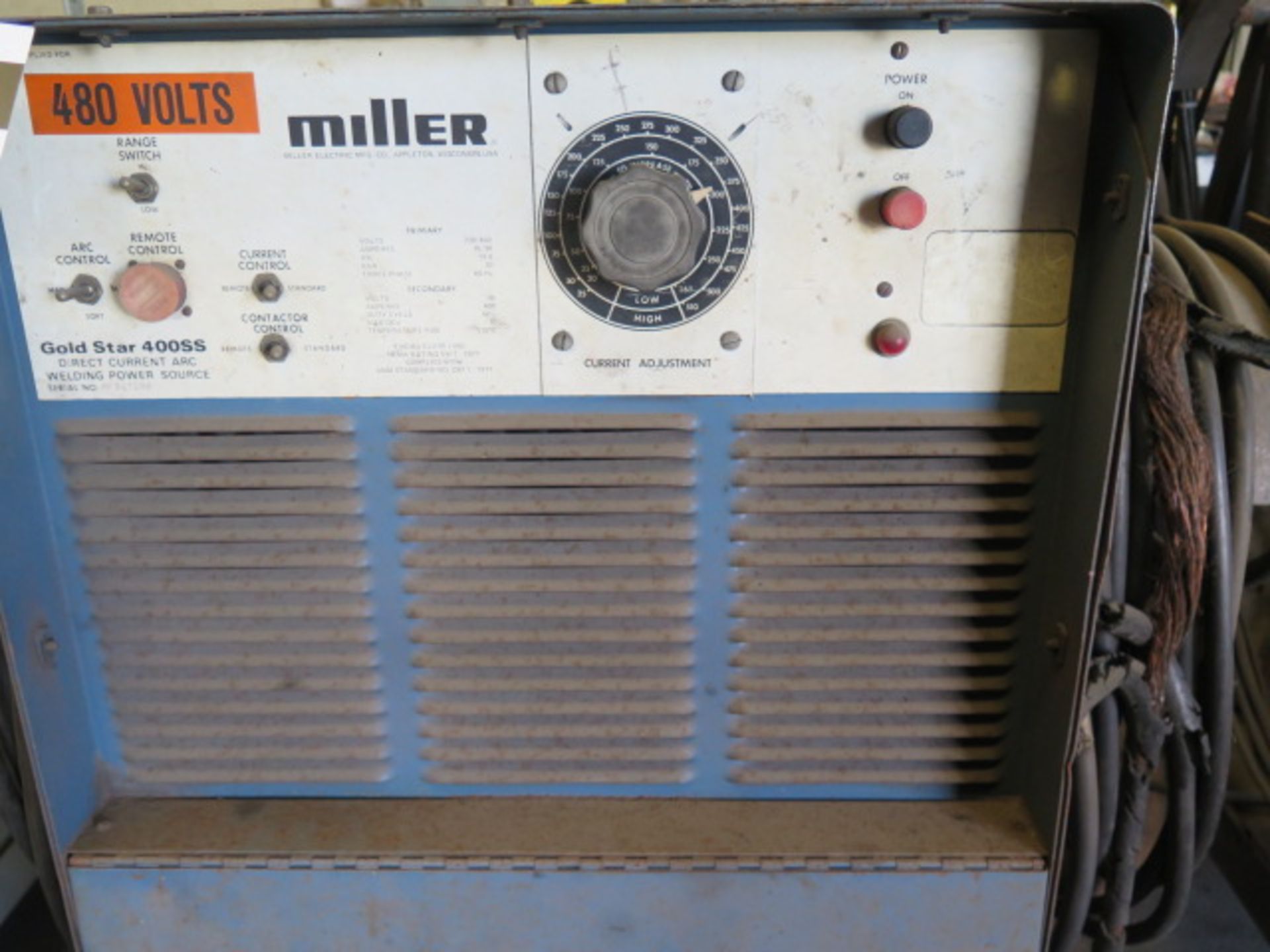 Miller Goldstar 400SS DC Arc Welding Power Source s/n HK307292 (SOLD AS-IS - NO WARRANTY) - Image 5 of 6