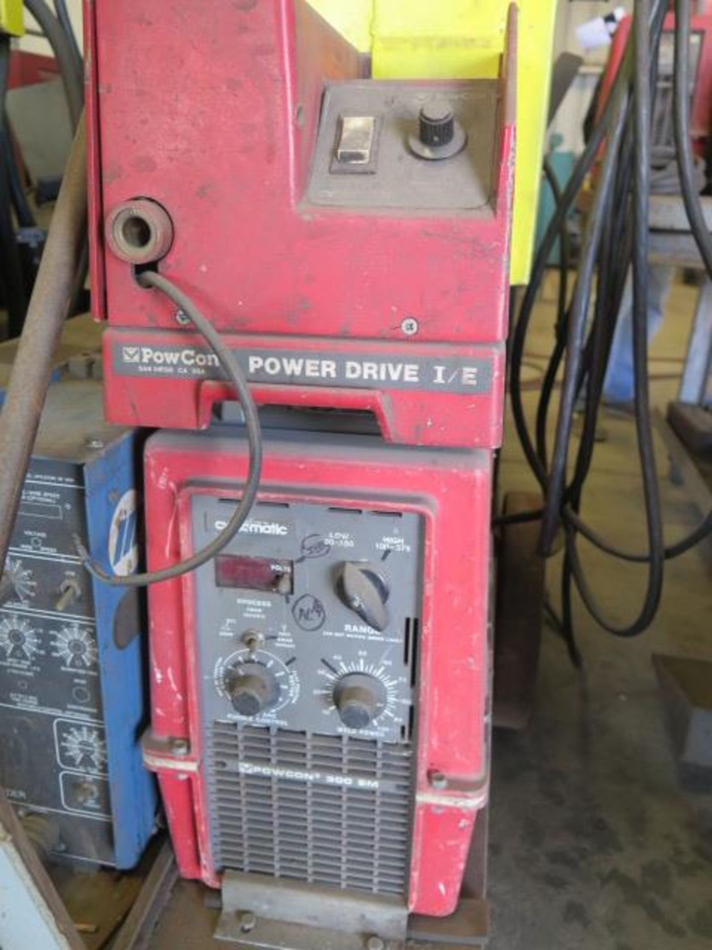 PowCon 300SM Cyclomatic Arc Welding Power Source w/ PowCon Power Drive I/E Wire Feeder, SOLD AS IS - Image 3 of 9