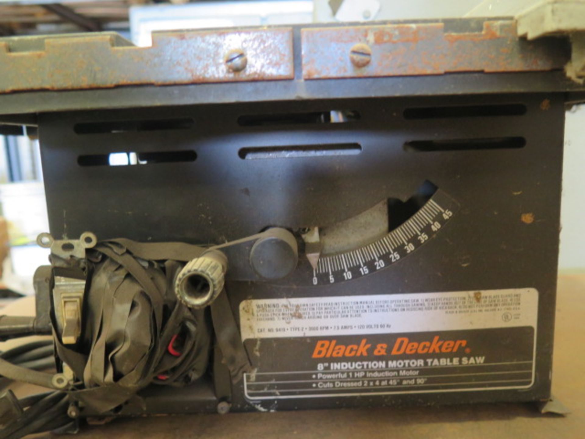 Black & Decker 8" Table Saw w/ Fence (SOLD AS-IS - NO WARRANTY) - Image 5 of 5