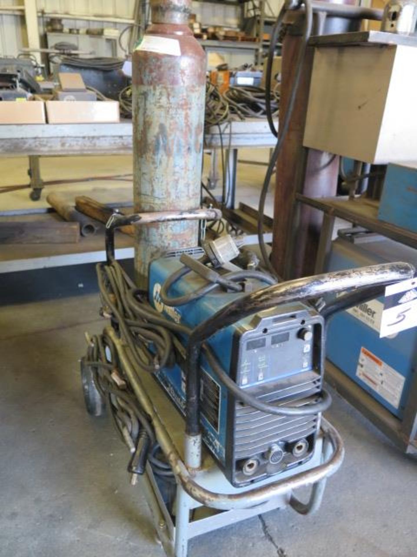 Miller Maxstar 200 Arc Welding Power Source w/ Tank, Cart (SOLD AS-IS - NO WARRANTY)