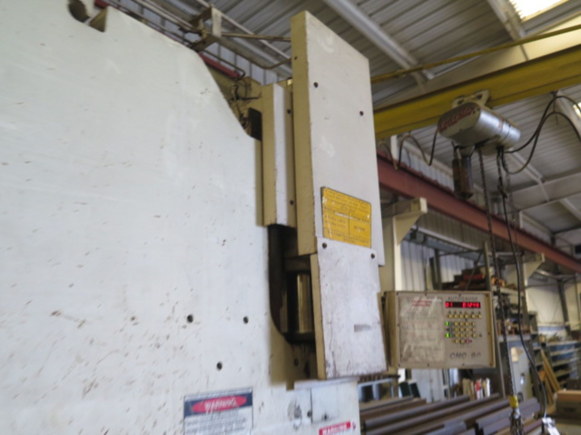 Wysong MHT250-144 250 Ton x 12' CNC Hydr Press Brake s/n MT19-122 w/ Autogauge CNC99, SOLD AS IS - Image 7 of 20