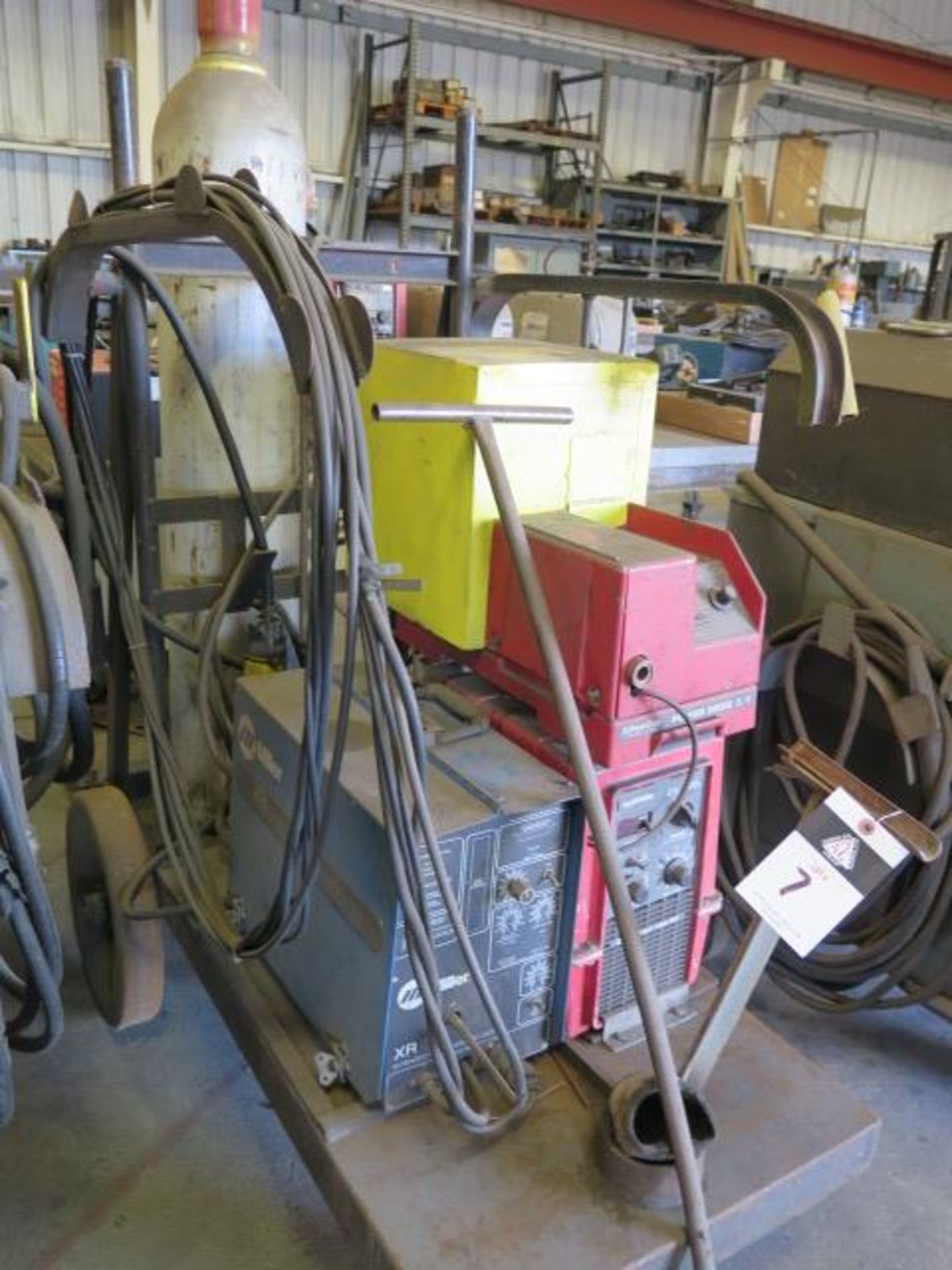 PowCon 300SM Cyclomatic Arc Welding Power Source w/ PowCon Power Drive I/E Wire Feeder, SOLD AS IS - Image 2 of 9