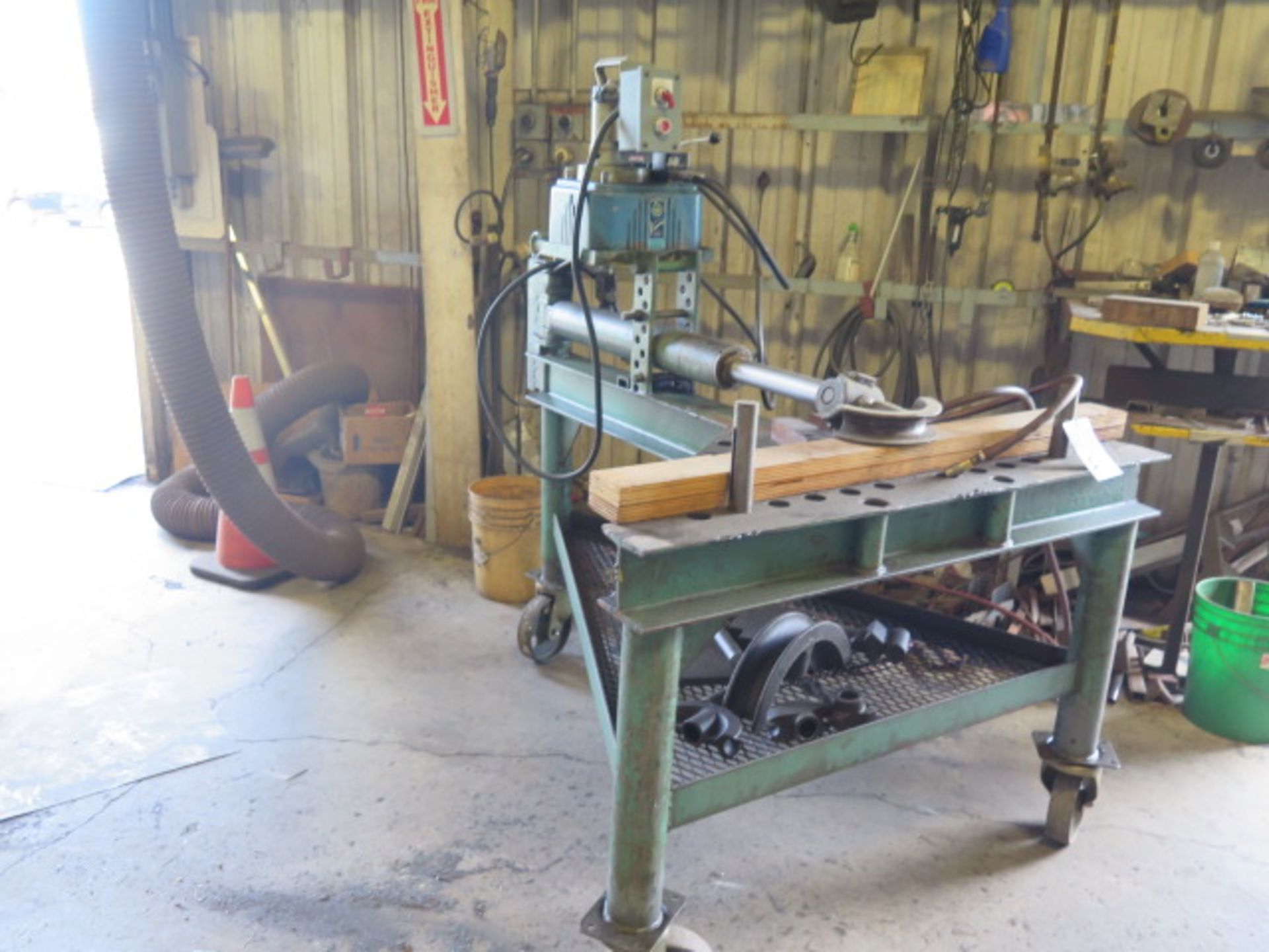 Custom Hydraulic Bending Press / Hydraulic H-Frame Press Combo, SOLD AS IS - Image 2 of 12