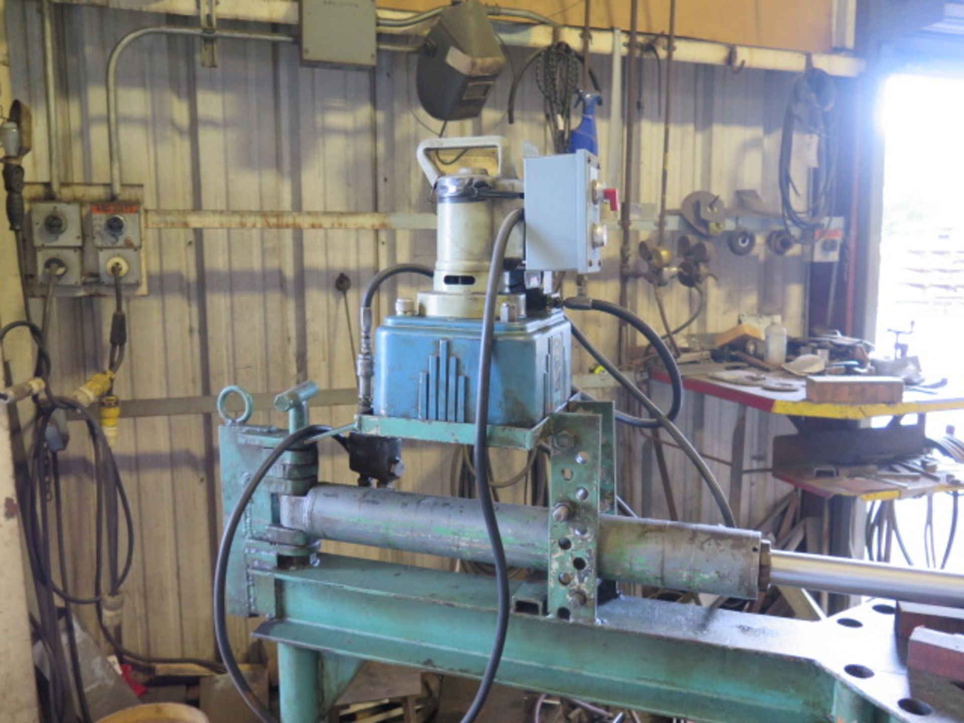 Custom Hydraulic Bending Press / Hydraulic H-Frame Press Combo, SOLD AS IS - Image 5 of 12