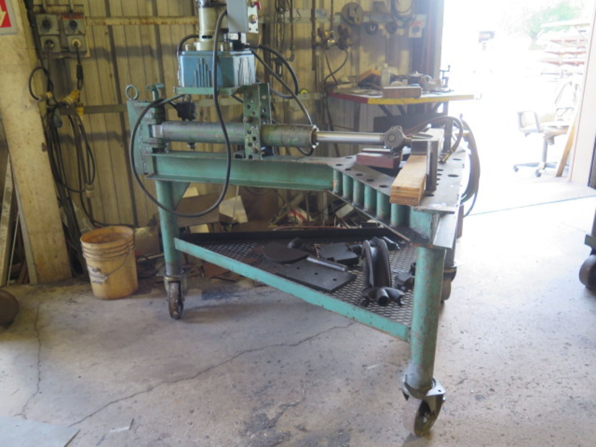 Custom Hydraulic Bending Press / Hydraulic H-Frame Press Combo, SOLD AS IS