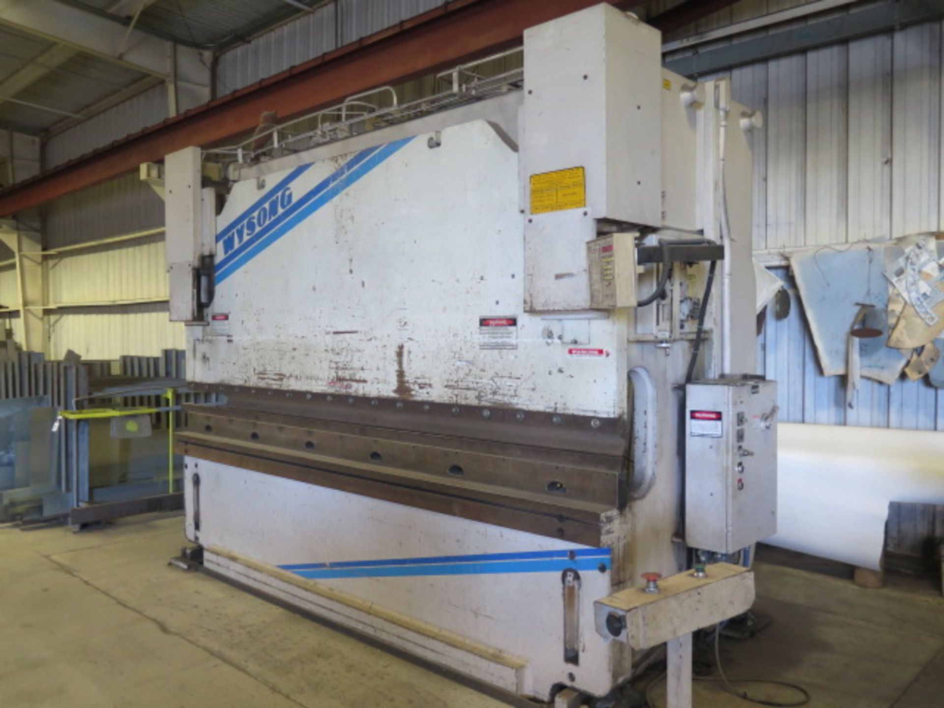 Wysong MHT250-144 250 Ton x 12' CNC Hydr Press Brake s/n MT19-122 w/ Autogauge CNC99, SOLD AS IS - Image 2 of 20