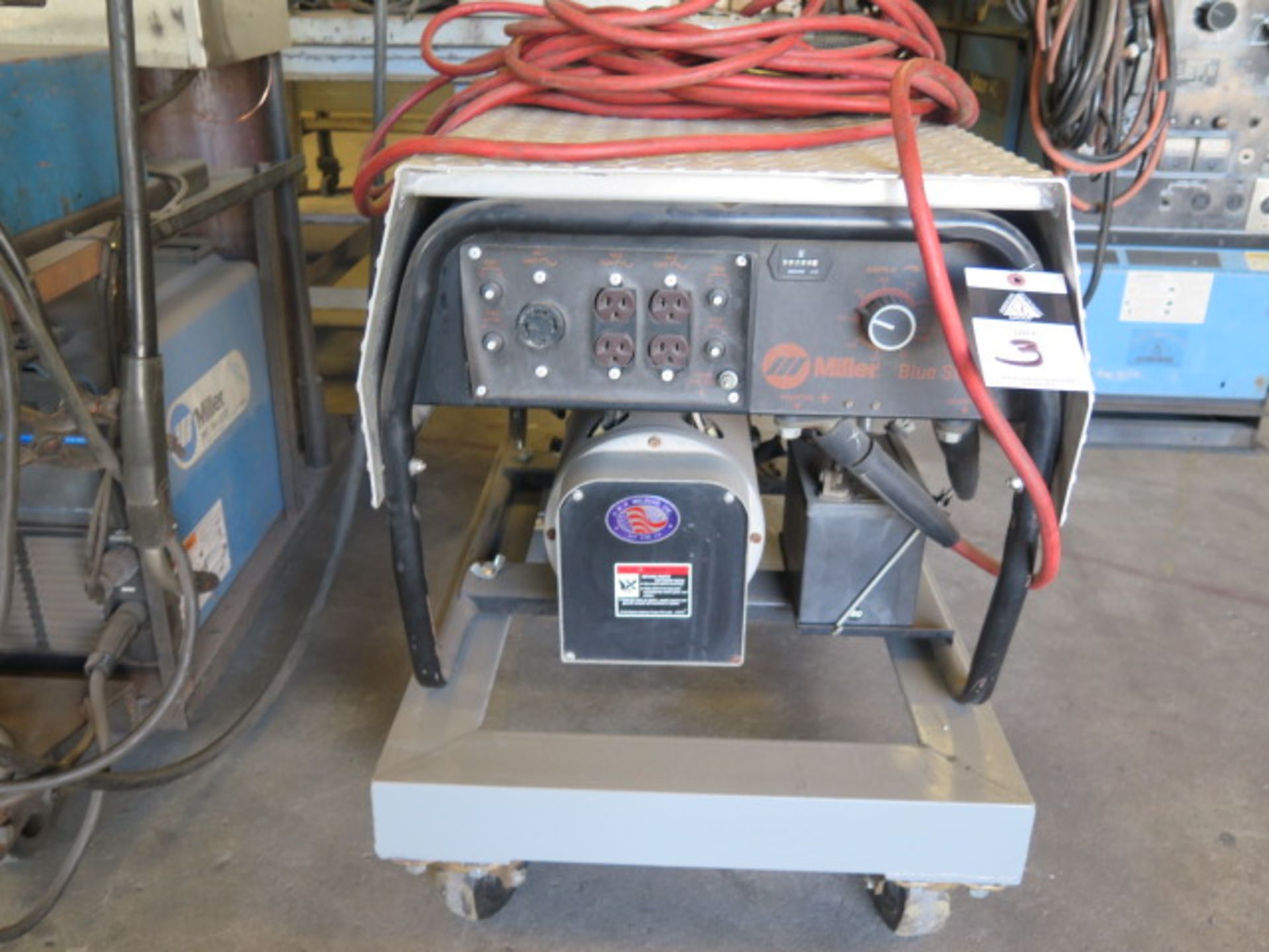 Miller Bluestar 6000 Gas Generator w/ Honda 13Hp Gas Enging, Electric Start, Cart (SOLD AS-IS - NO - Image 3 of 9