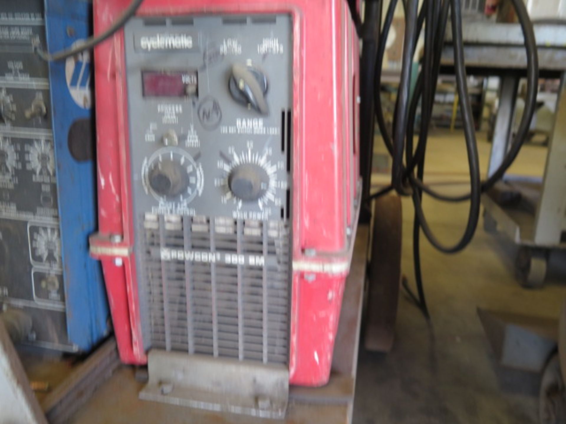 PowCon 300SM Cyclomatic Arc Welding Power Source w/ PowCon Power Drive I/E Wire Feeder, SOLD AS IS - Image 7 of 9