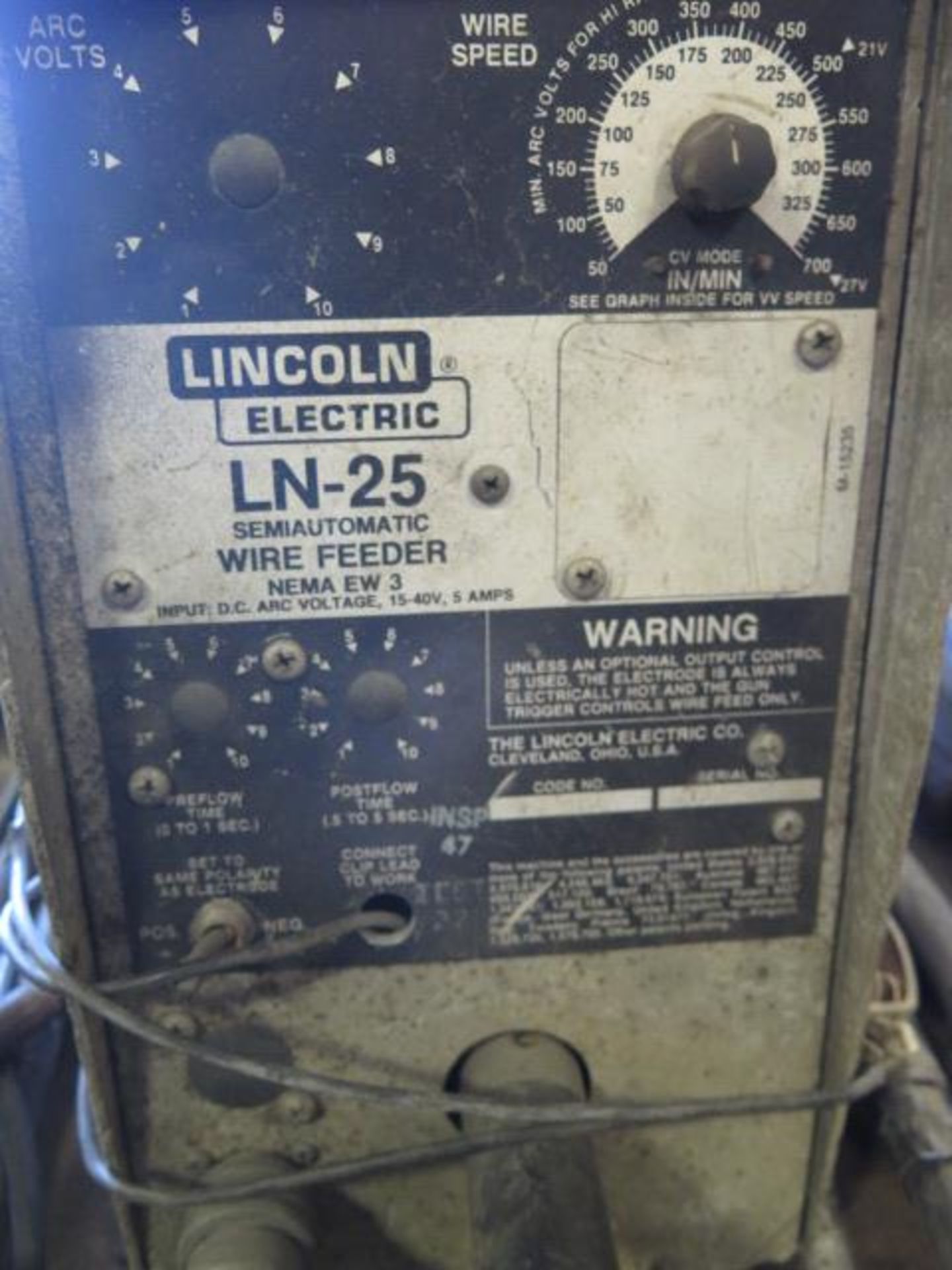 Lincoln LN-25 Suitcase Wire Feeder (SOLD AS-IS - NO WARRANTY) - Image 4 of 4