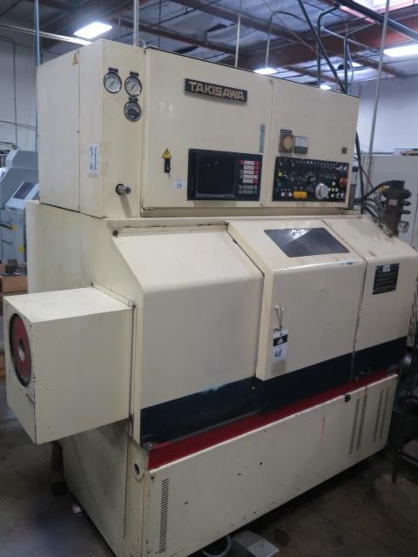 Takisawa TC-2 CNC Turning Center s/n THRDR-4431 w/ Fanuc Controls, 6-Station Turret, SOLD AS IS - Image 2 of 16