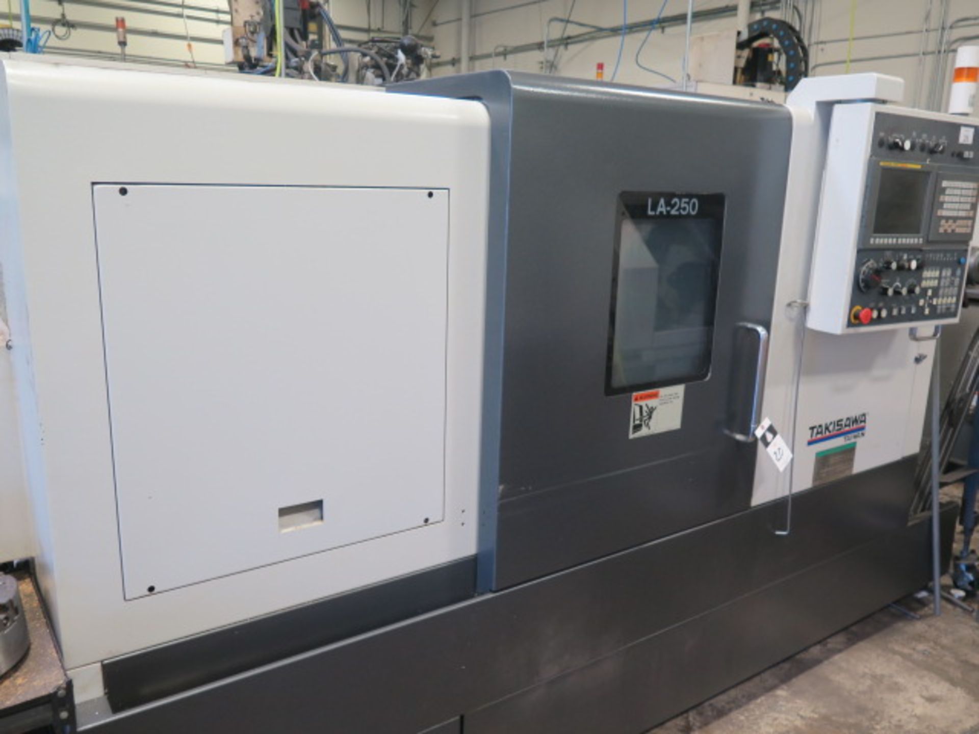 2017 Takisawa LA-250 CNC Turning Center s/n CR07AP0287 w/ Takisawa Turn-i Fanuc Controls, SOLD AS IS - Image 2 of 15